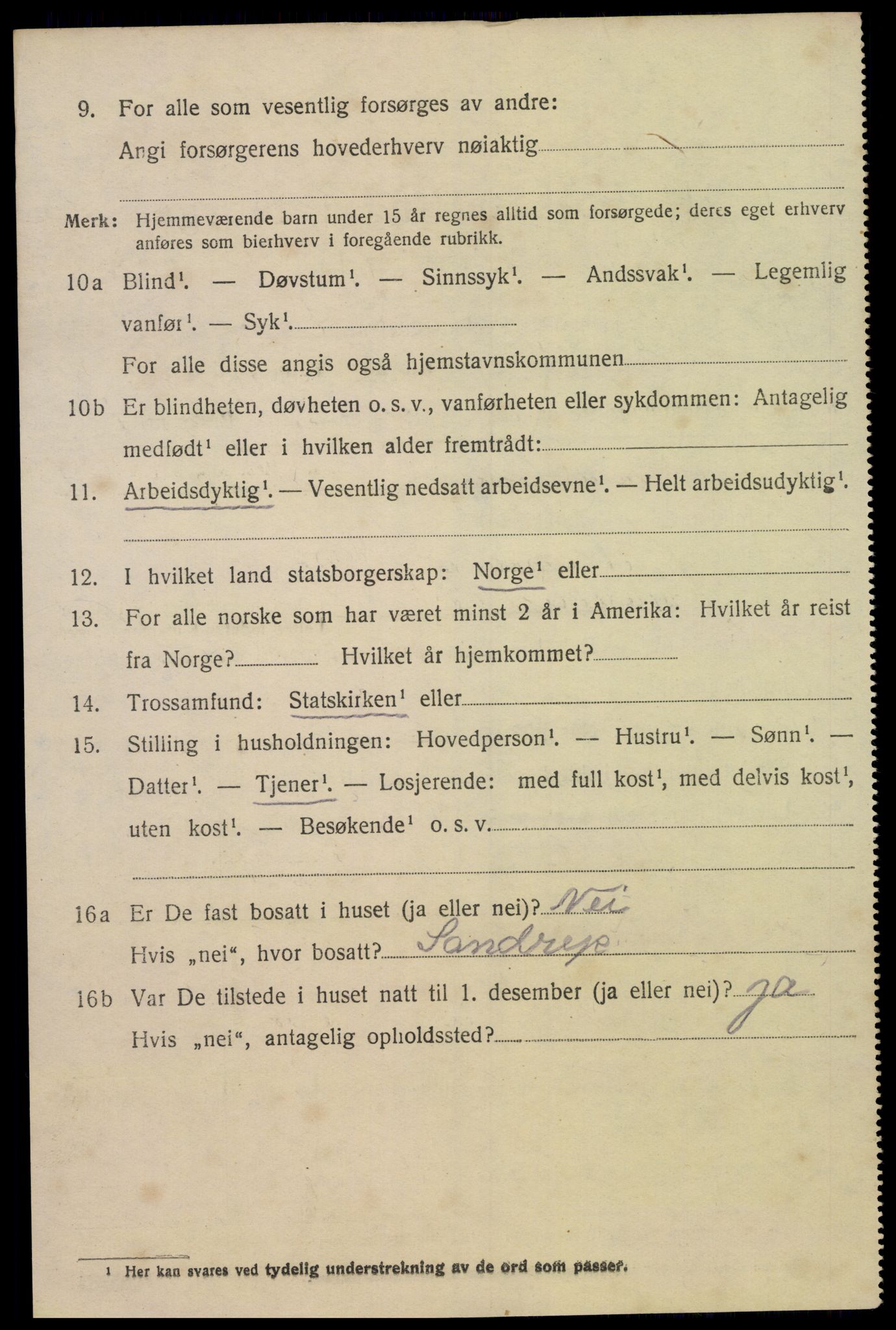 SAK, 1920 census for Øvrebø, 1920, p. 391