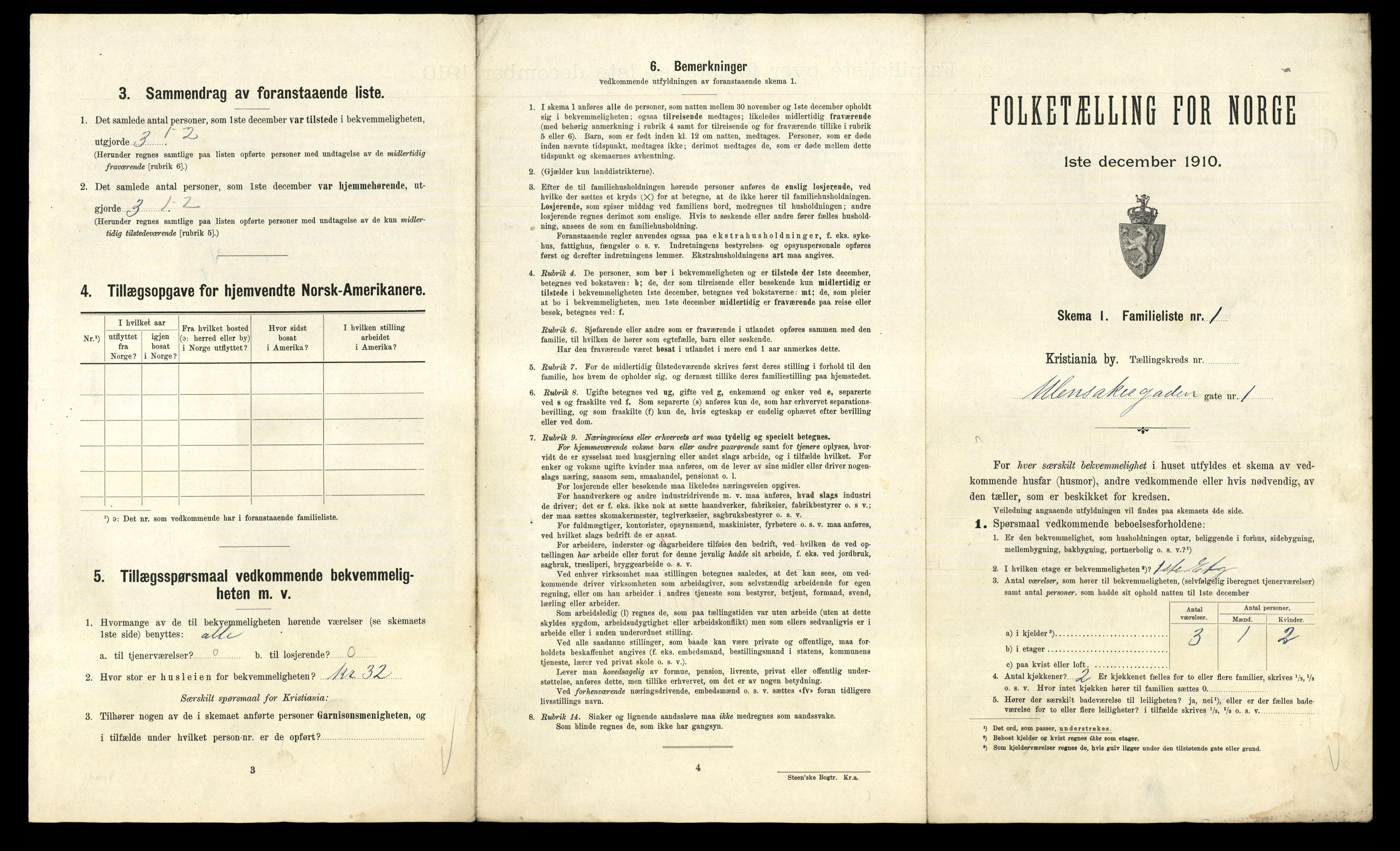 RA, 1910 census for Kristiania, 1910, p. 114141