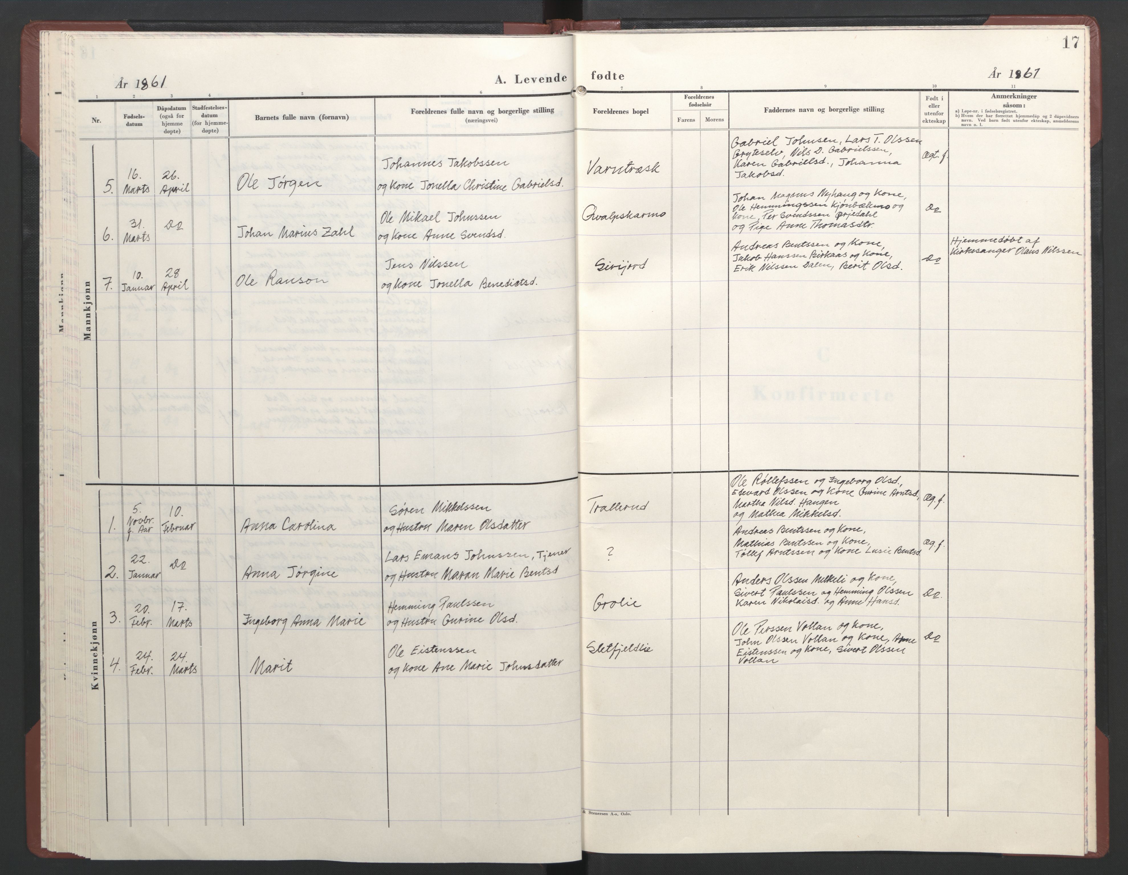 Ministerialprotokoller, klokkerbøker og fødselsregistre - Nordland, AV/SAT-A-1459/823/L0335: Parish register (official) no. 823D01, 1860-1864, p. 17