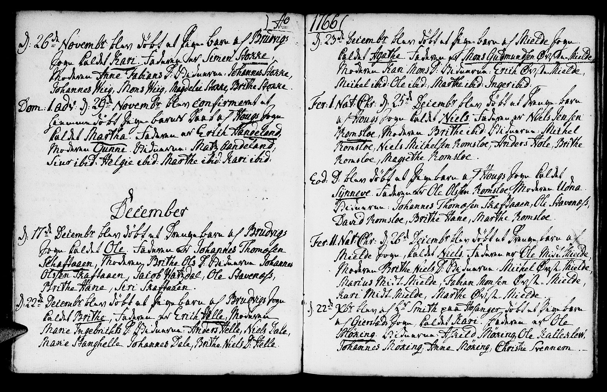 Haus sokneprestembete, AV/SAB-A-75601/H/Haa: Parish register (official) no. A 8, 1754-1769, p. 105