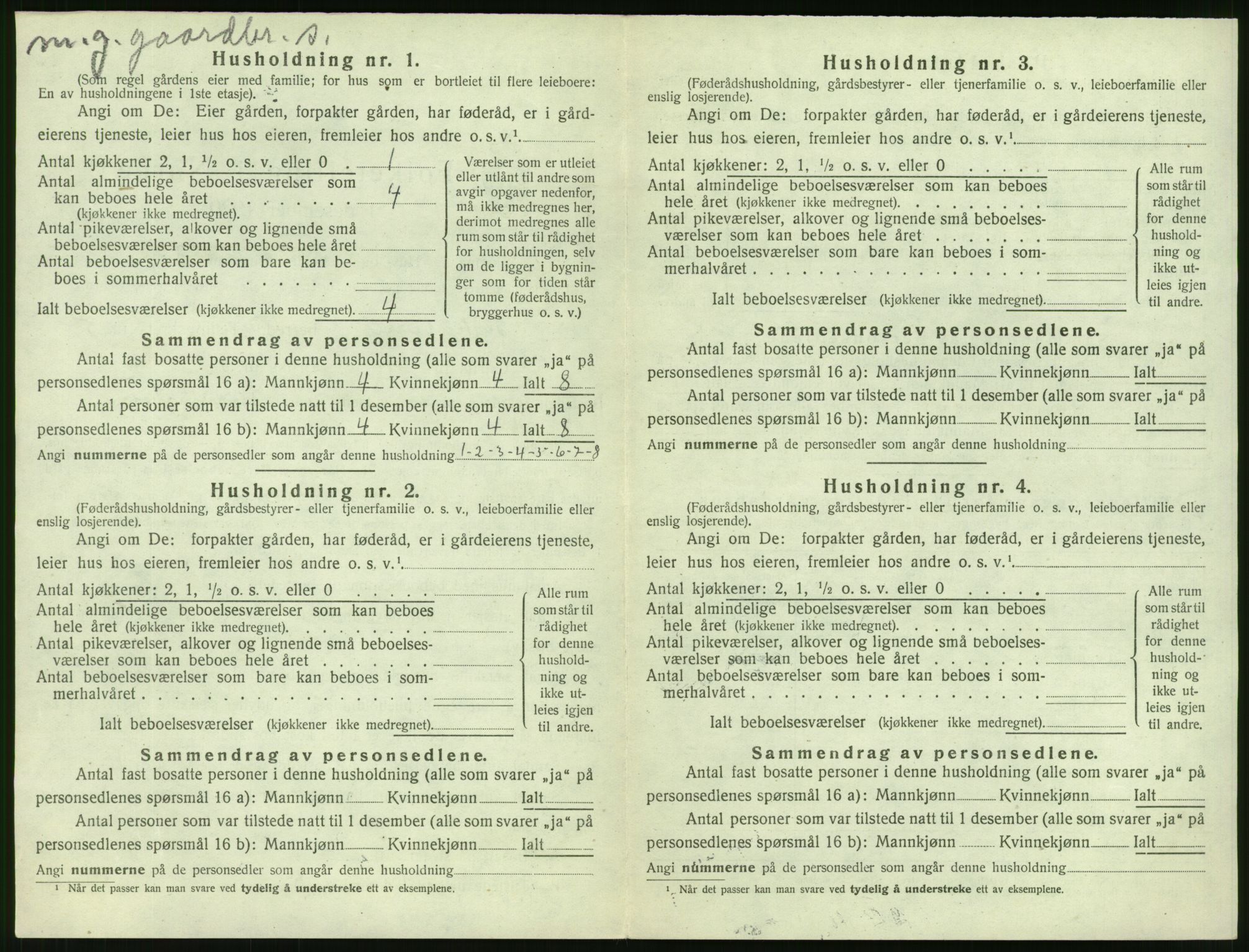 SAT, 1920 census for Sykkylven, 1920, p. 424