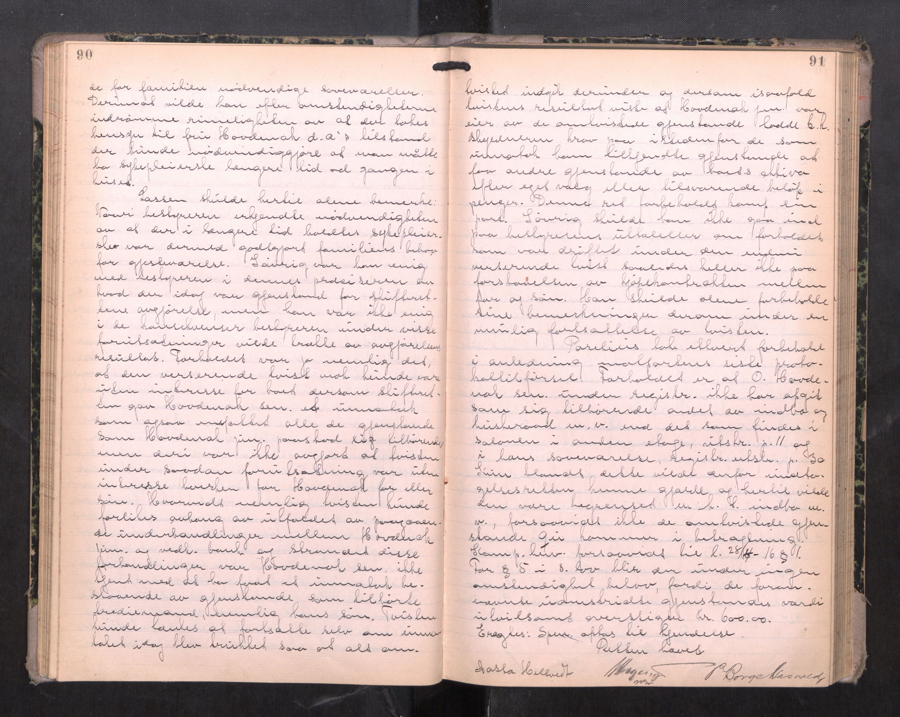 Romsdal sorenskriveri, AV/SAT-A-4149/1/3/3B/L0009: Skiftebehandlingsprotokoll, 1922-1928, p. 90-91