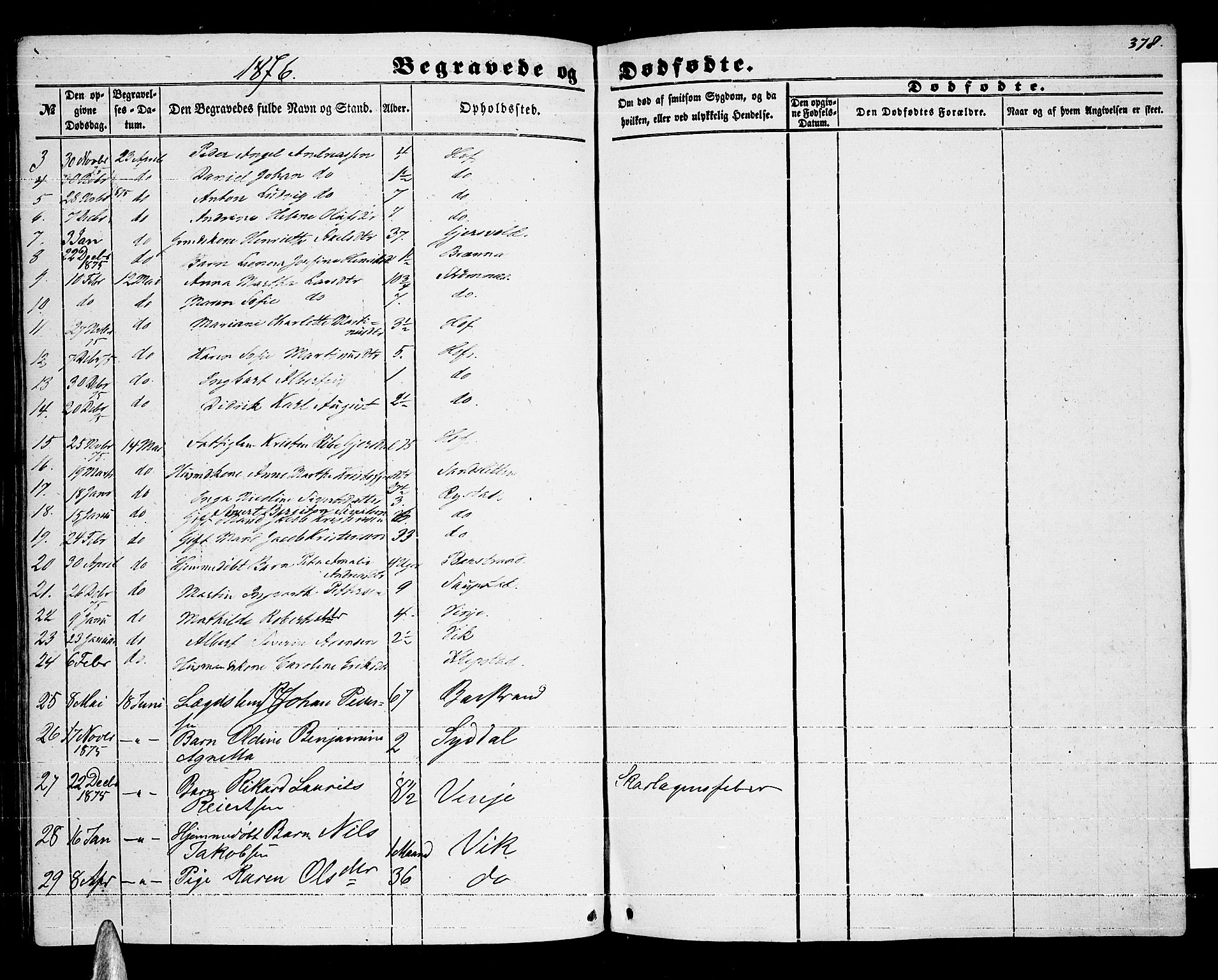 Ministerialprotokoller, klokkerbøker og fødselsregistre - Nordland, AV/SAT-A-1459/876/L1102: Parish register (copy) no. 876C01, 1852-1886, p. 378