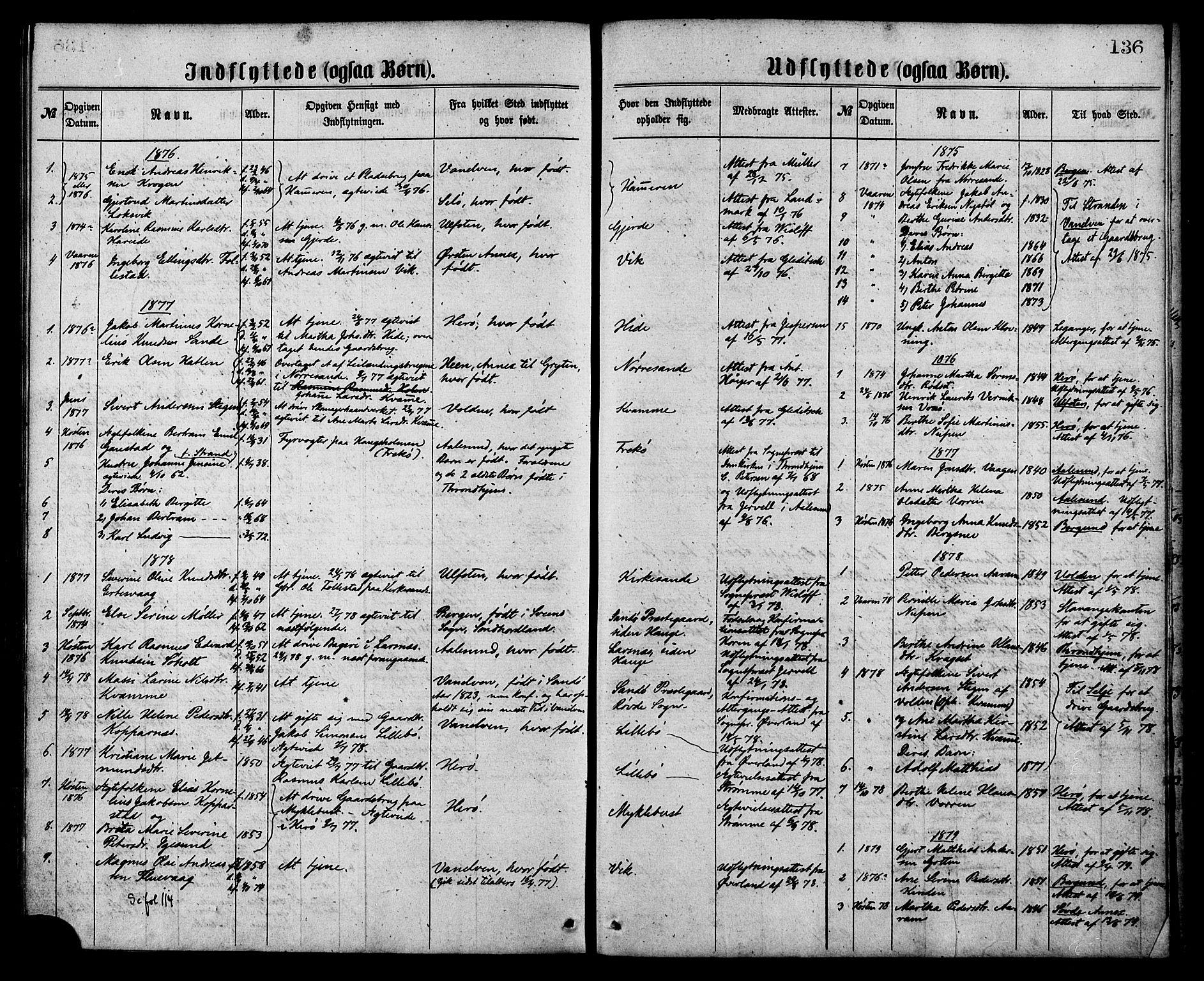 Ministerialprotokoller, klokkerbøker og fødselsregistre - Møre og Romsdal, AV/SAT-A-1454/503/L0035: Parish register (official) no. 503A03, 1865-1884, p. 136