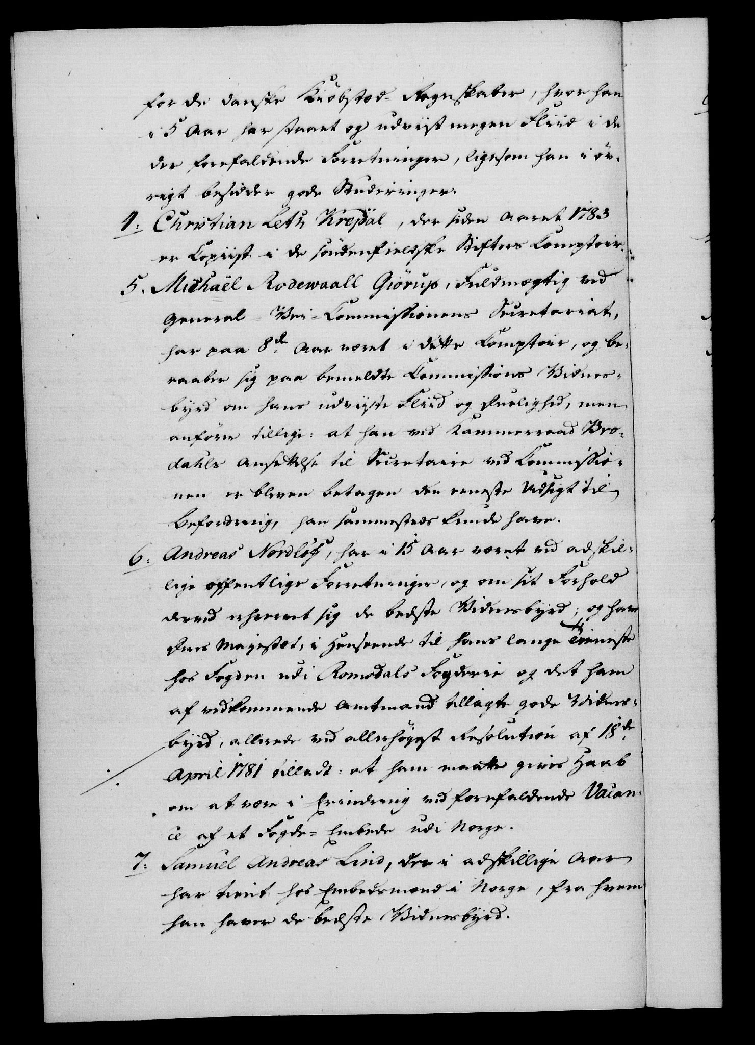 Rentekammeret, Kammerkanselliet, RA/EA-3111/G/Gf/Gfa/L0068: Norsk relasjons- og resolusjonsprotokoll (merket RK 52.68), 1786, p. 1021