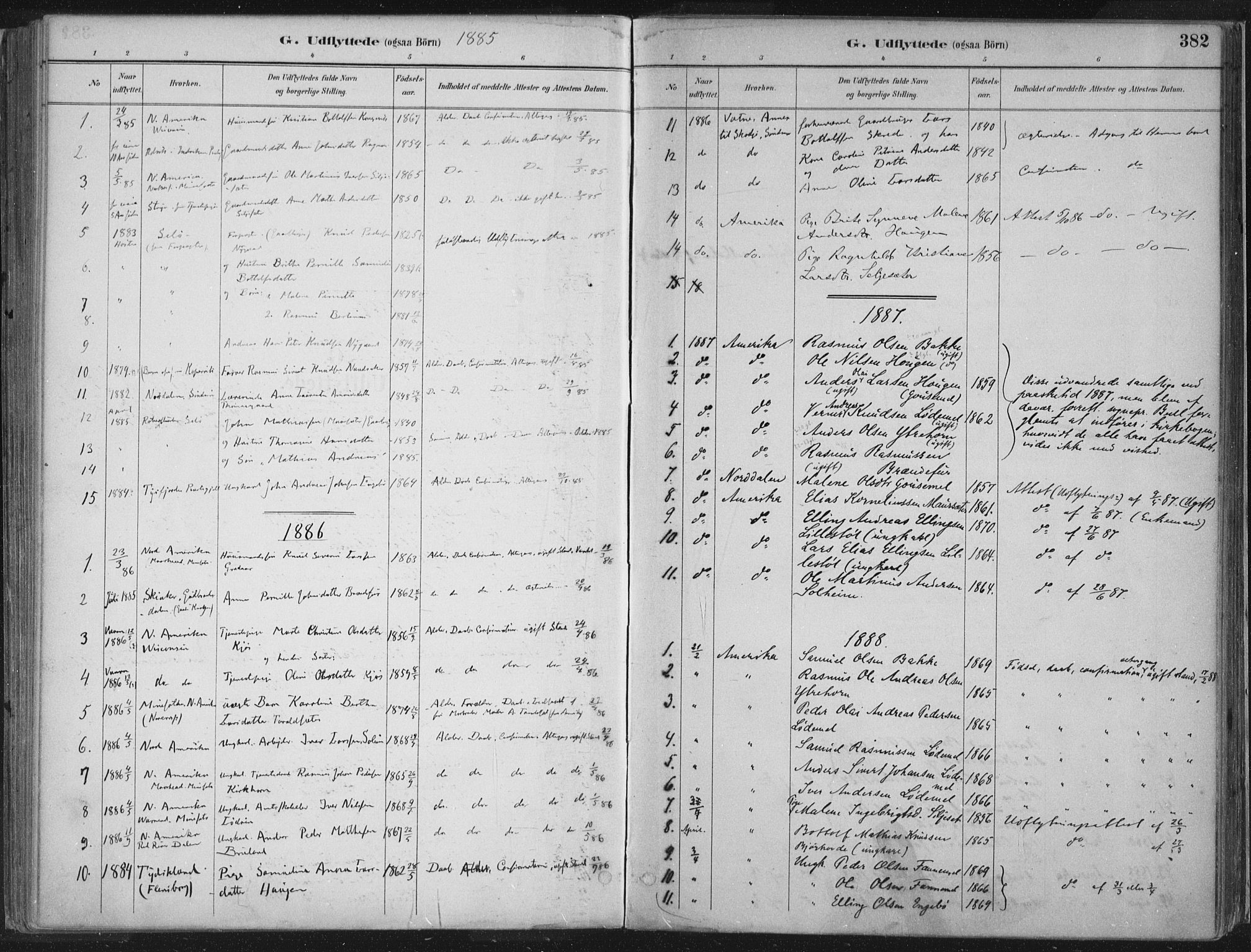 Hornindal sokneprestembete, AV/SAB-A-82401/H/Haa/Haaa/L0003/0002: Parish register (official) no. A 3B, 1885-1917, p. 382