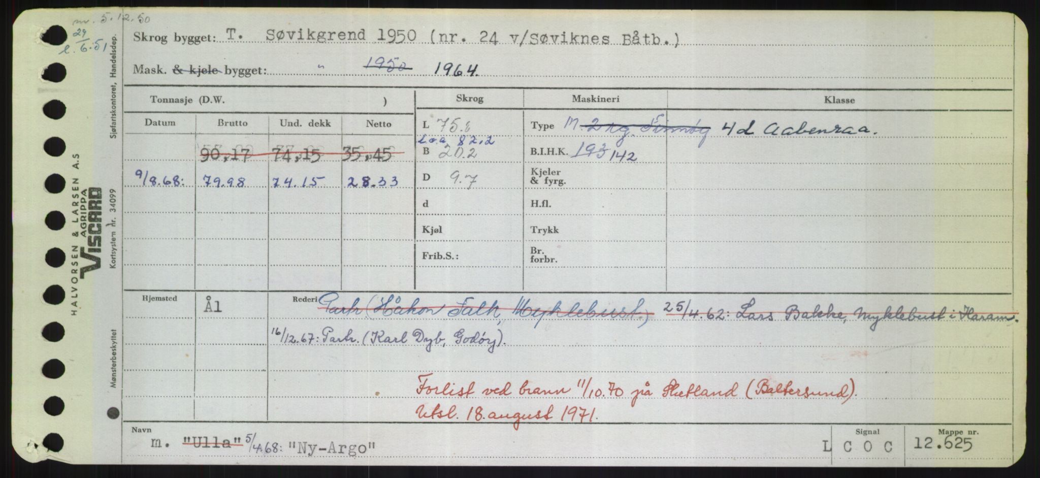 Sjøfartsdirektoratet med forløpere, Skipsmålingen, AV/RA-S-1627/H/Hd/L0027: Fartøy, Norhop-Nør, p. 319