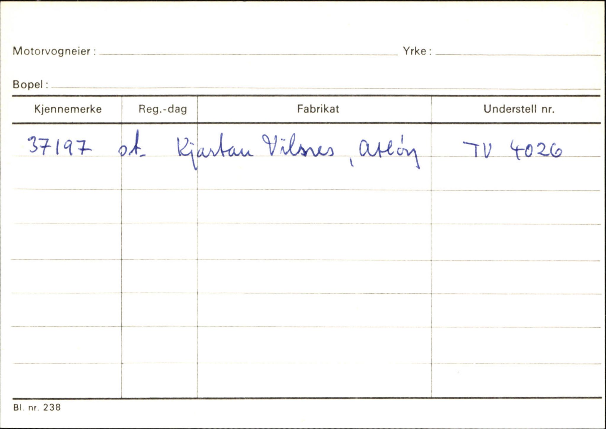 Statens vegvesen, Sogn og Fjordane vegkontor, AV/SAB-A-5301/4/F/L0132: Eigarregister Askvoll A-Å. Balestrand A-Å, 1945-1975, p. 1415