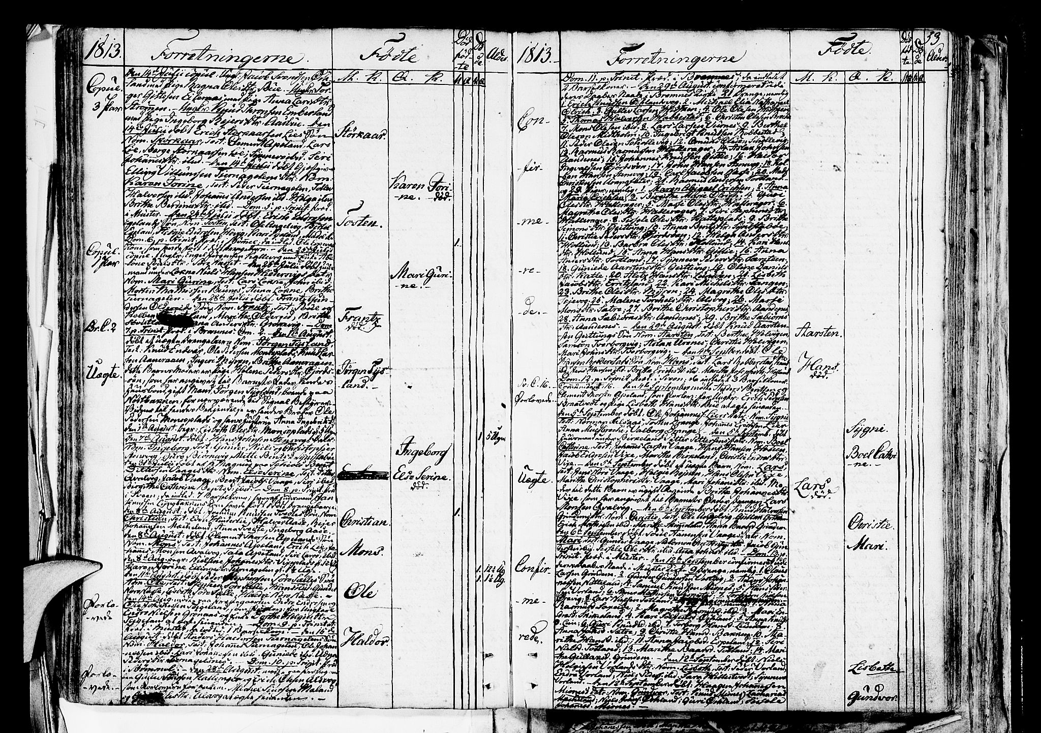 Finnås sokneprestembete, AV/SAB-A-99925/H/Ha/Haa/Haaa/L0004: Parish register (official) no. A 4, 1804-1830, p. 53