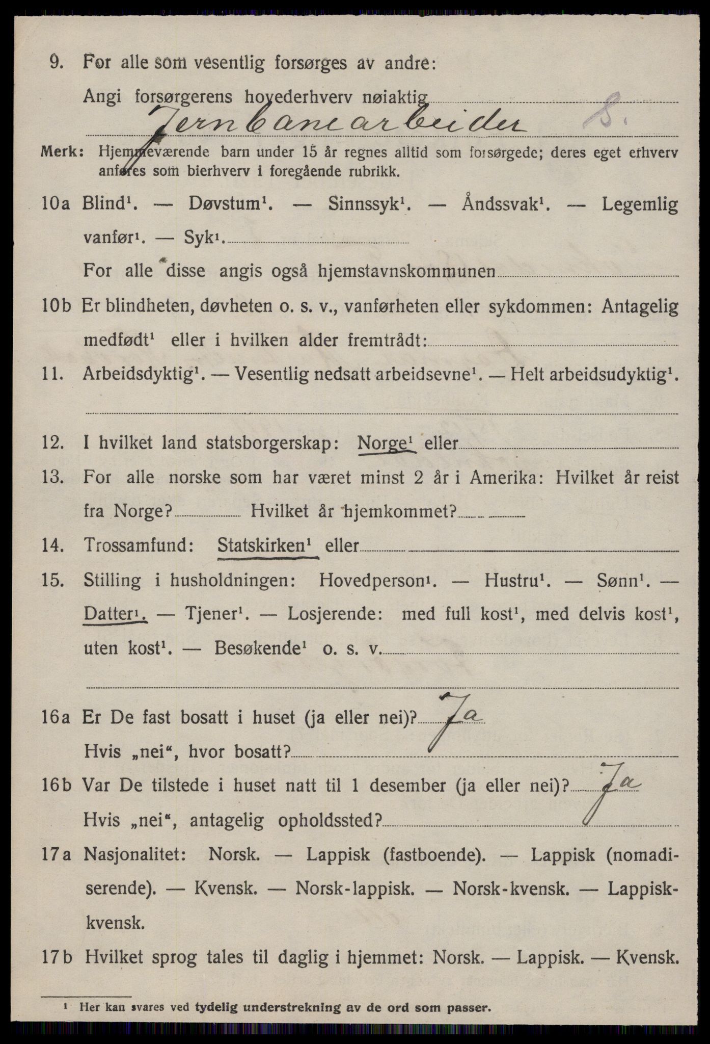 SAT, 1920 census for Soknedal, 1920, p. 1211