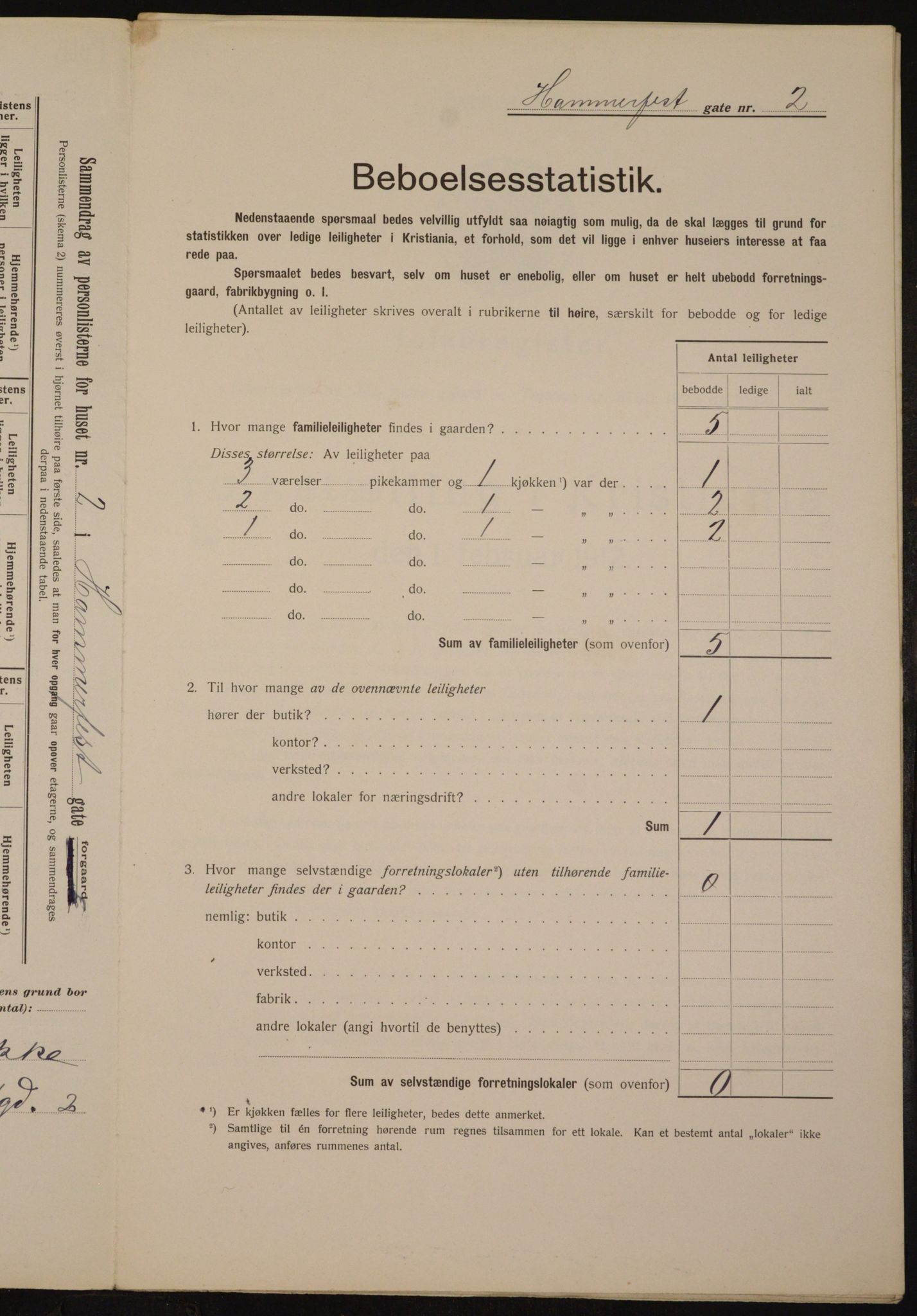 OBA, Municipal Census 1912 for Kristiania, 1912, p. 34177