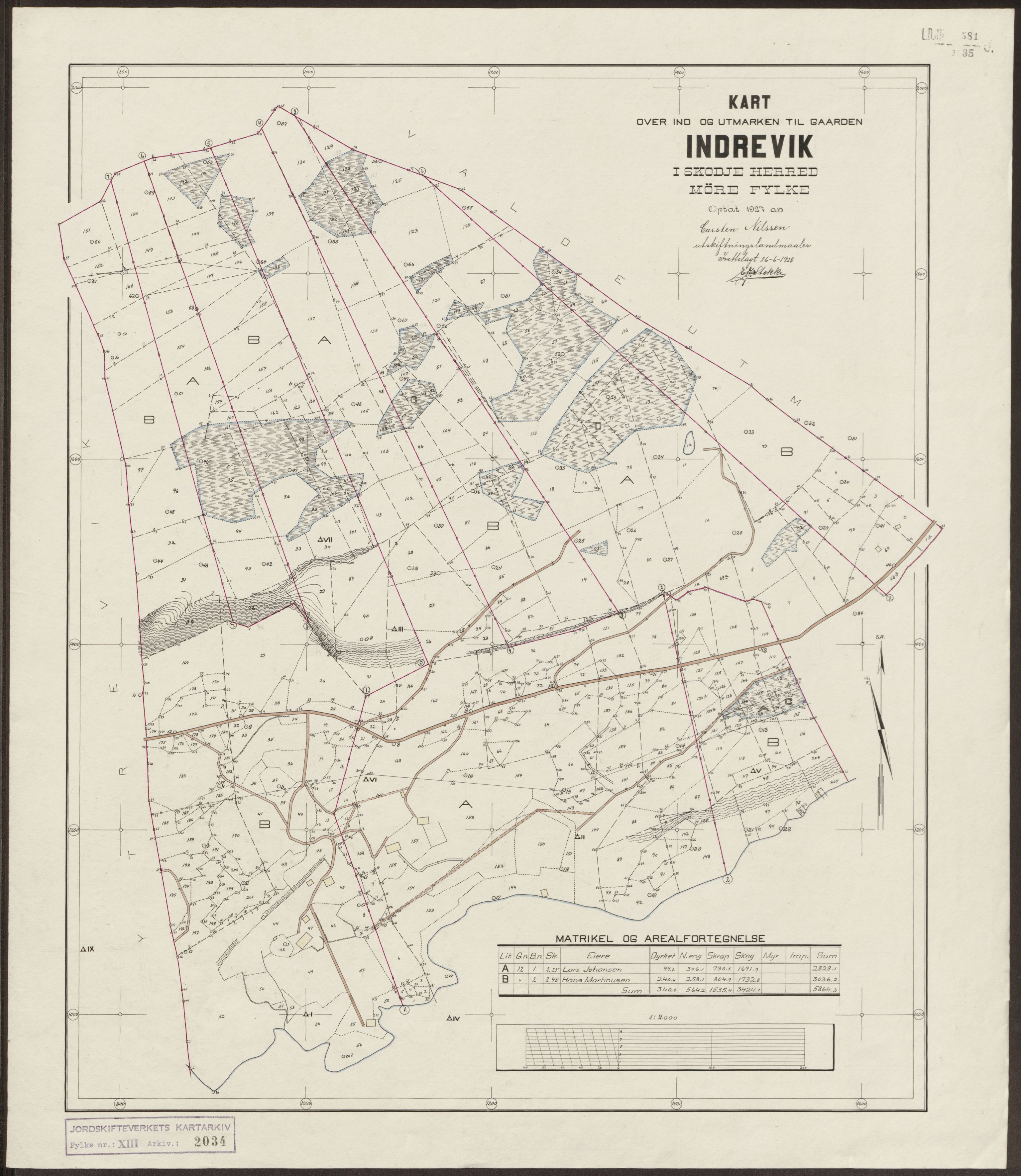 Jordskifteverkets kartarkiv, RA/S-3929/T, 1859-1988, p. 2480