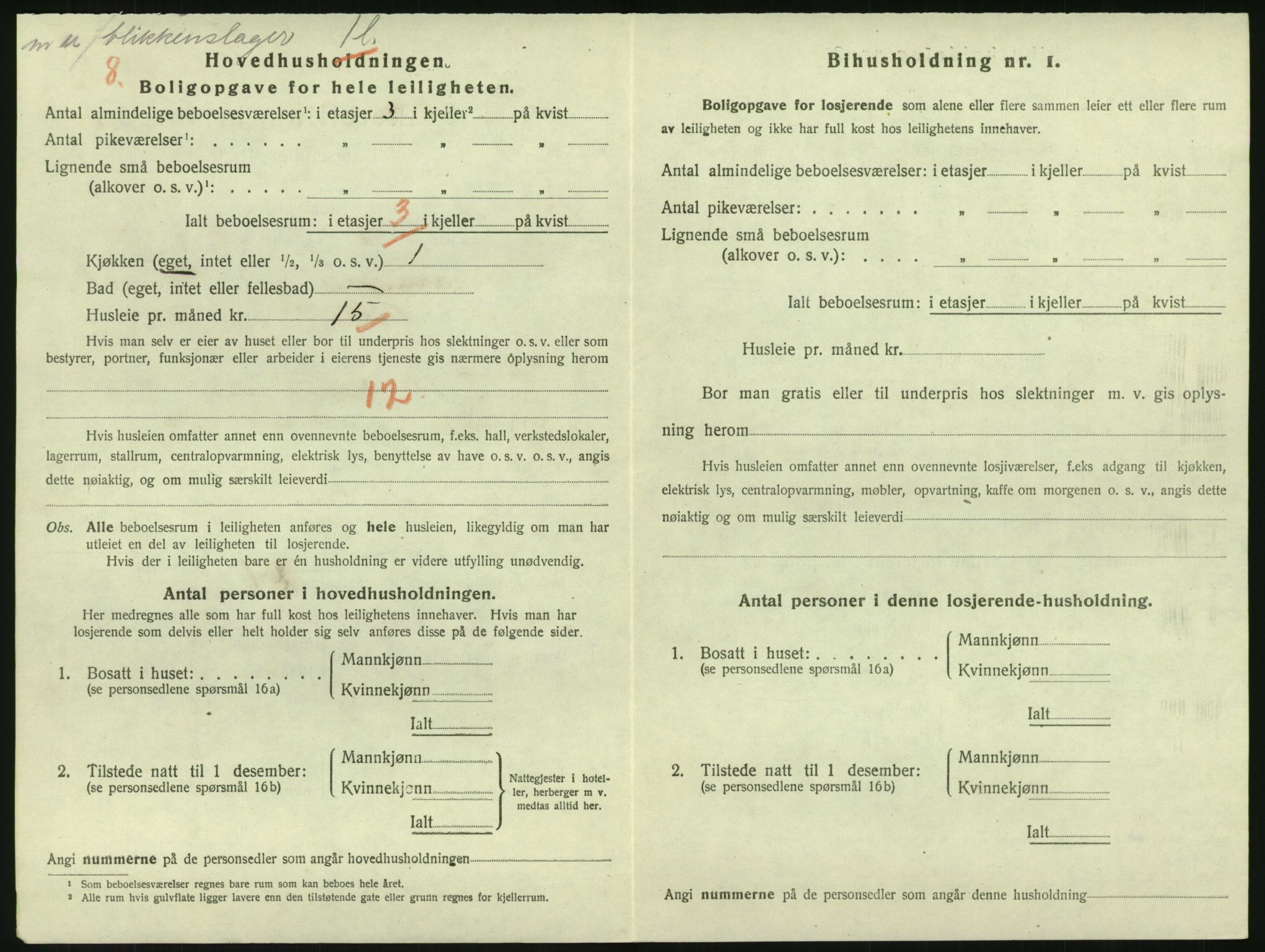 SAK, 1920 census for Grimstad, 1920, p. 1210