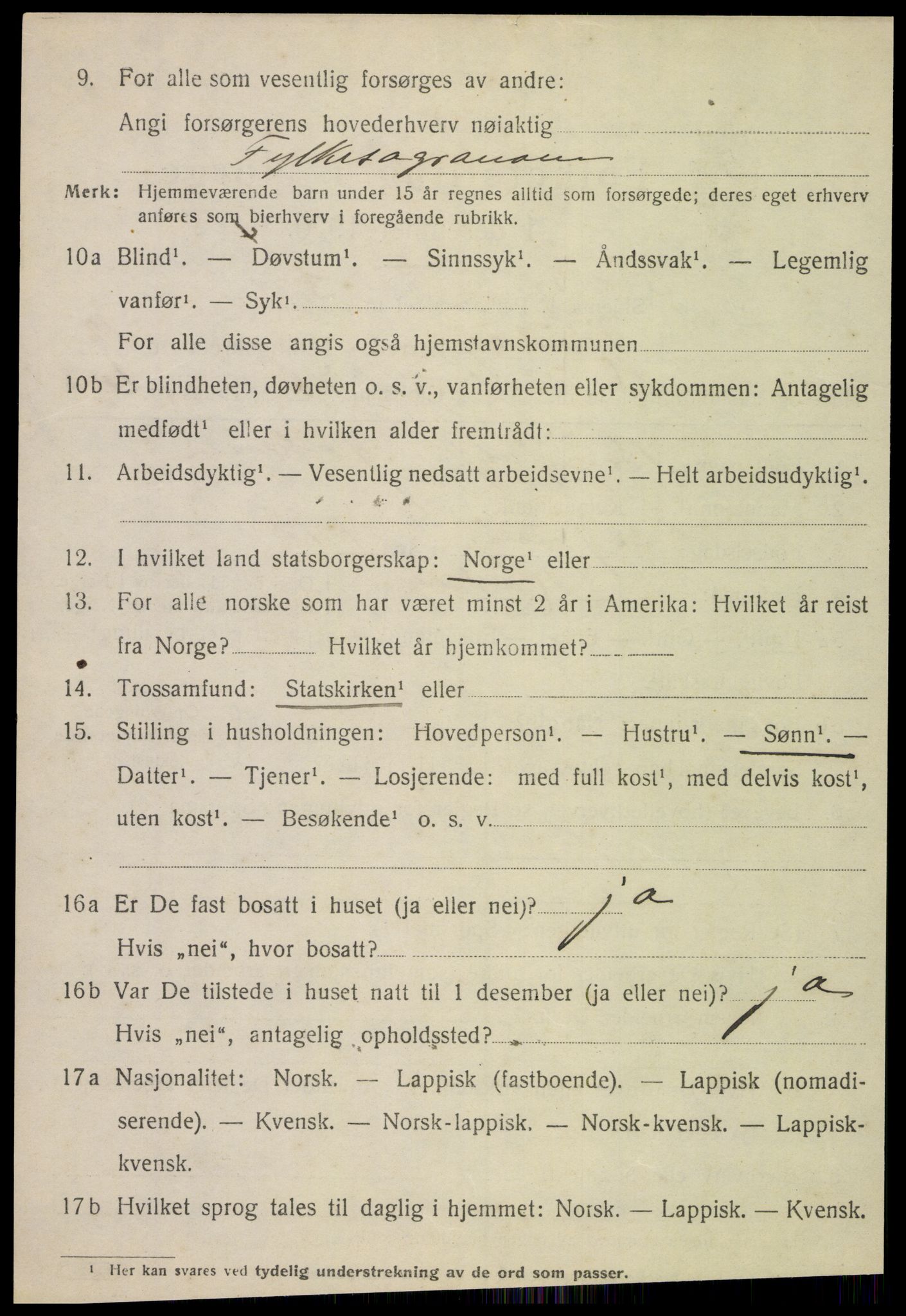 SAT, 1920 census for Rødøy, 1920, p. 6501