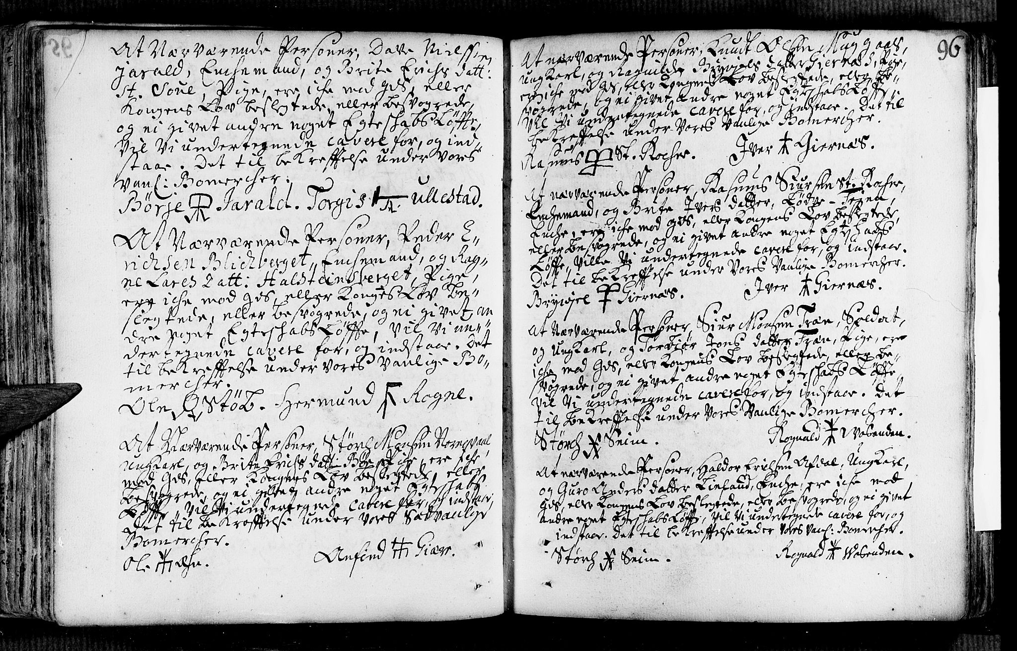 Voss sokneprestembete, AV/SAB-A-79001/H/Haa: Parish register (official) no. A 2, 1709-1730, p. 96