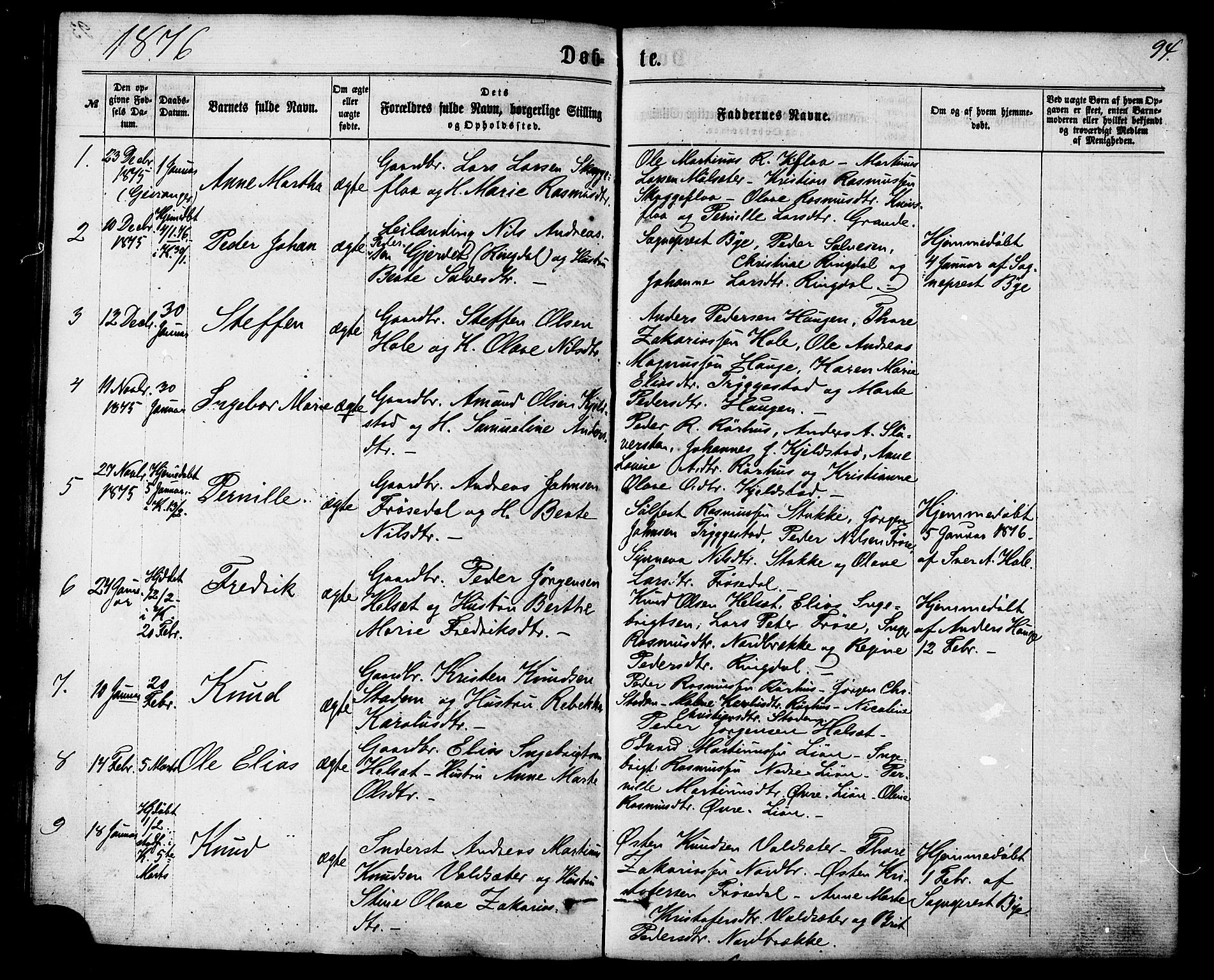 Ministerialprotokoller, klokkerbøker og fødselsregistre - Møre og Romsdal, SAT/A-1454/517/L0226: Parish register (official) no. 517A06, 1862-1881, p. 94