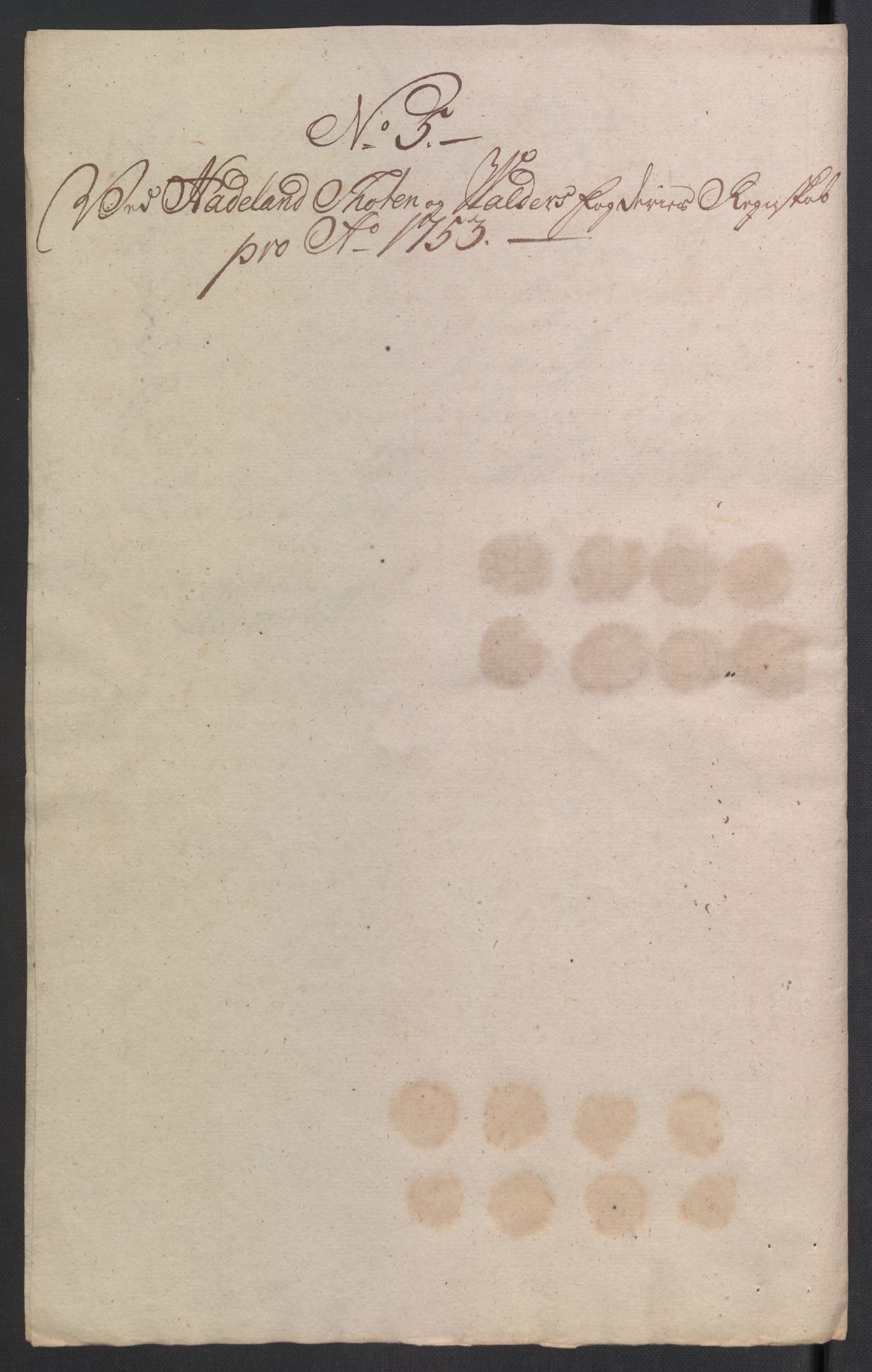 Rentekammeret inntil 1814, Reviderte regnskaper, Fogderegnskap, AV/RA-EA-4092/R18/L1349: Fogderegnskap Hadeland, Toten og Valdres, 1752-1753, p. 428