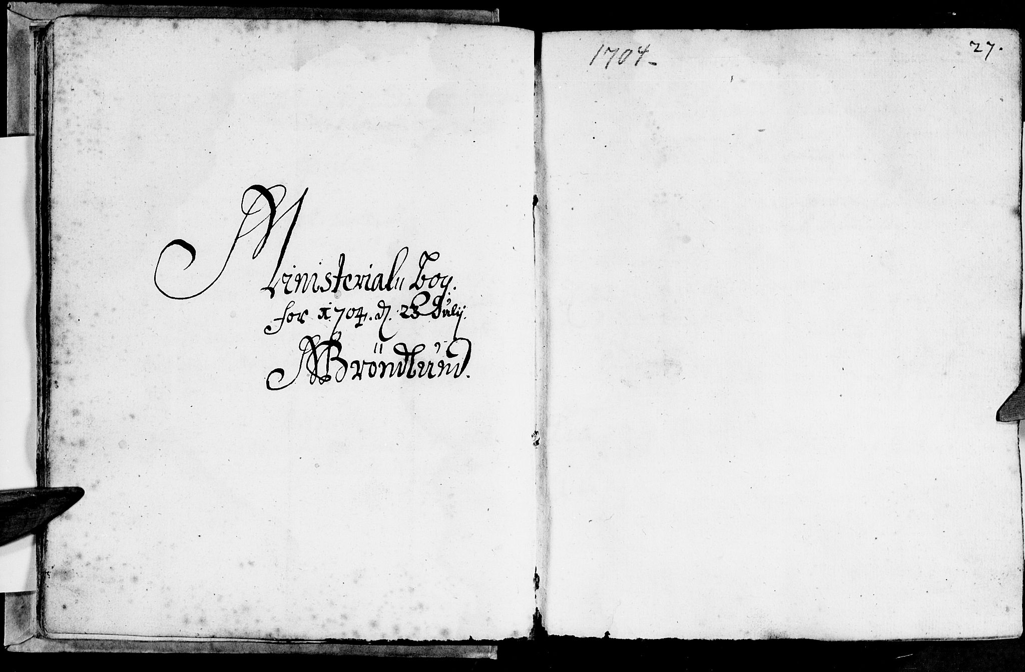 Ministerialprotokoller, klokkerbøker og fødselsregistre - Nordland, AV/SAT-A-1459/888/L1231: Parish register (official) no. 888A01 /1, 1693-1738, p. 27