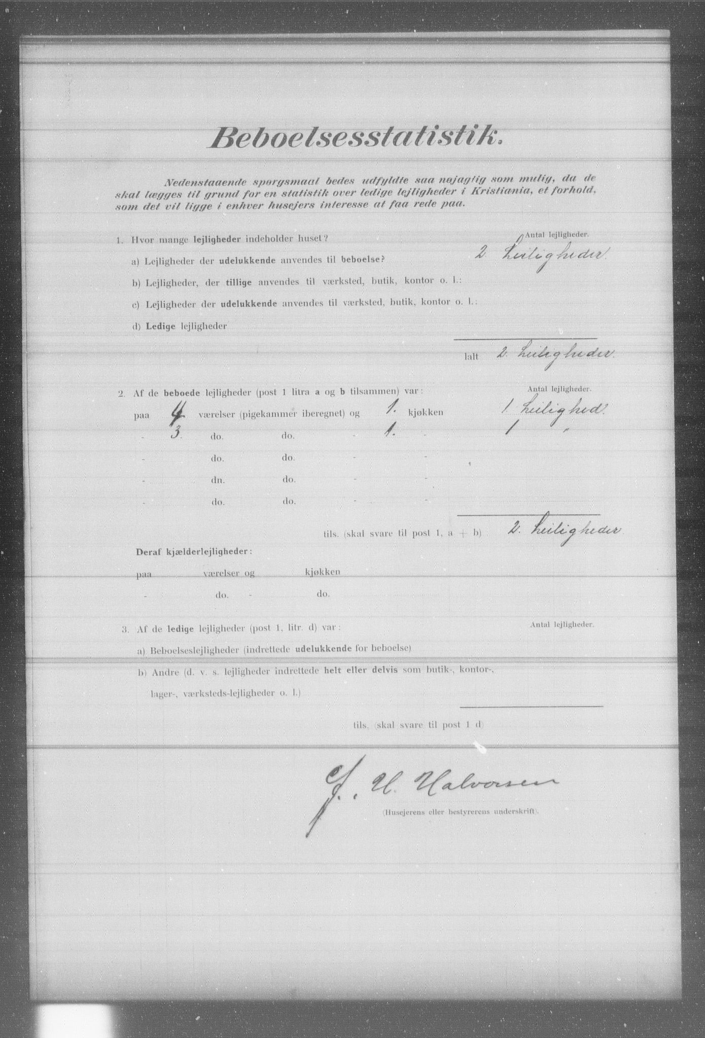 OBA, Municipal Census 1902 for Kristiania, 1902, p. 6573