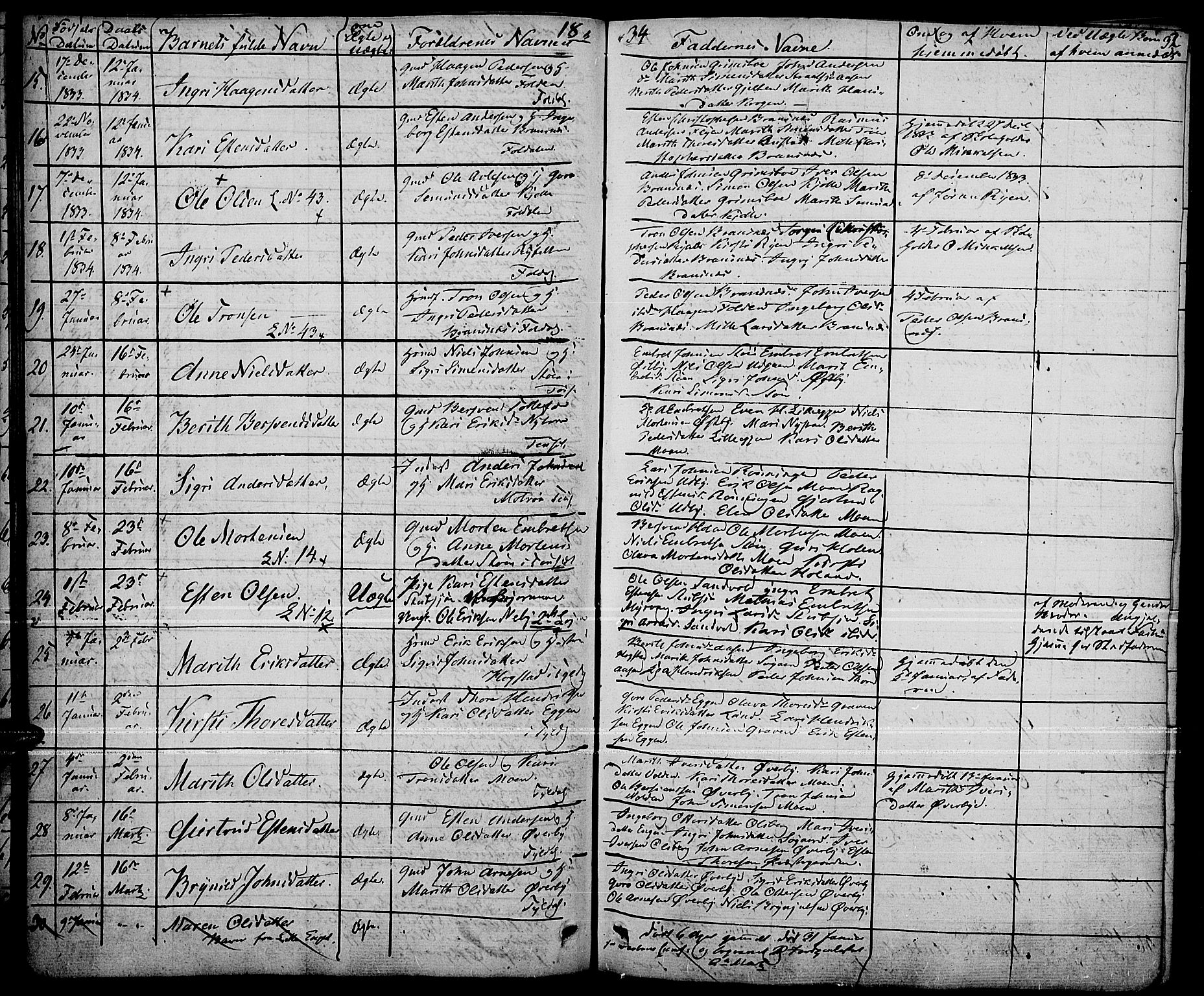 Tynset prestekontor, AV/SAH-PREST-058/H/Ha/Haa/L0019: Parish register (official) no. 19, 1829-1847, p. 32