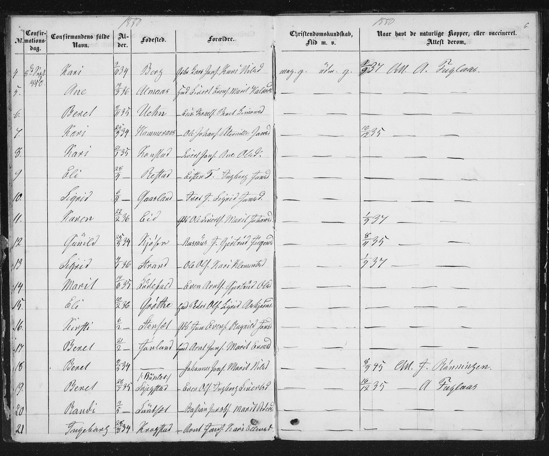 Ministerialprotokoller, klokkerbøker og fødselsregistre - Sør-Trøndelag, AV/SAT-A-1456/691/L1075: Parish register (official) no. 691A07, 1850-1852, p. 6