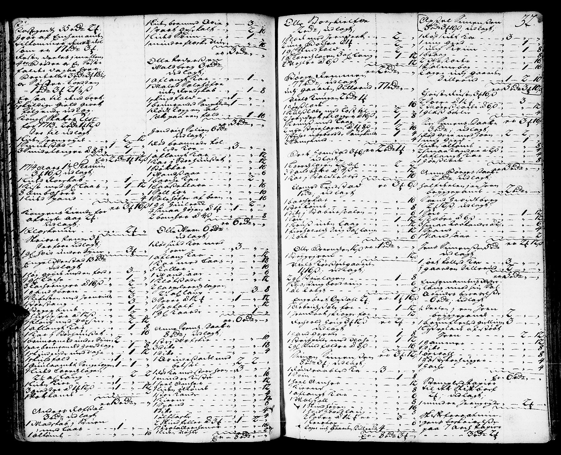 Hedemarken sorenskriveri, AV/SAH-TING-034/J/Ja/L0005: Skifteprotokoll, 1713-1721, p. 31b-32a