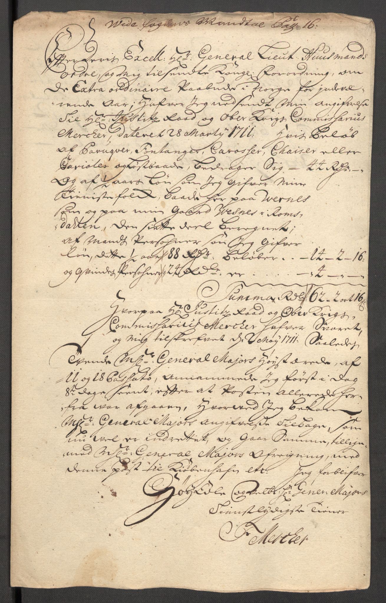 Rentekammeret inntil 1814, Reviderte regnskaper, Fogderegnskap, AV/RA-EA-4092/R62/L4201: Fogderegnskap Stjørdal og Verdal, 1711, p. 492