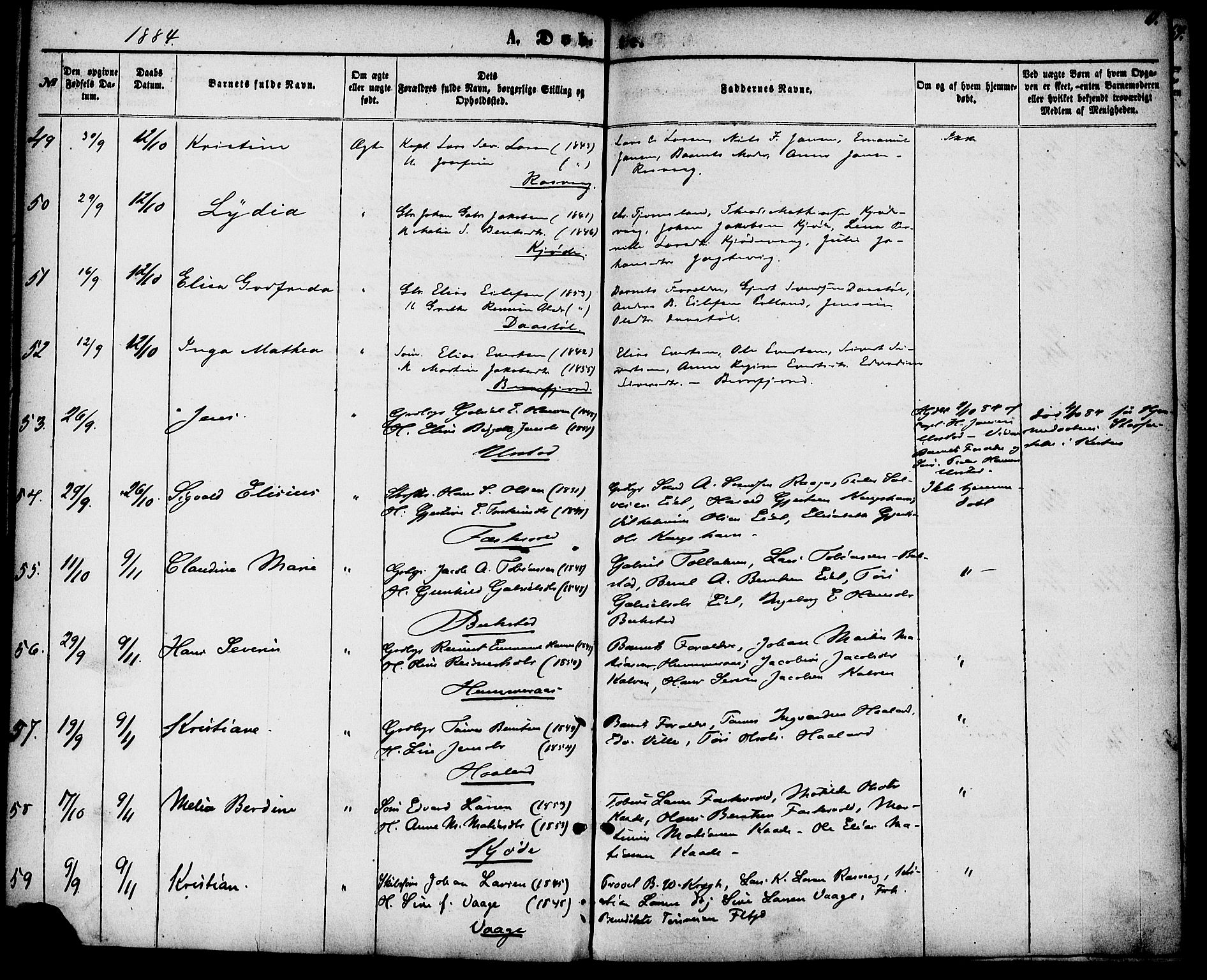 Flekkefjord sokneprestkontor, SAK/1111-0012/F/Fa/Fab/L0005: Parish register (official) no. A 5, 1870-1886, p. 61