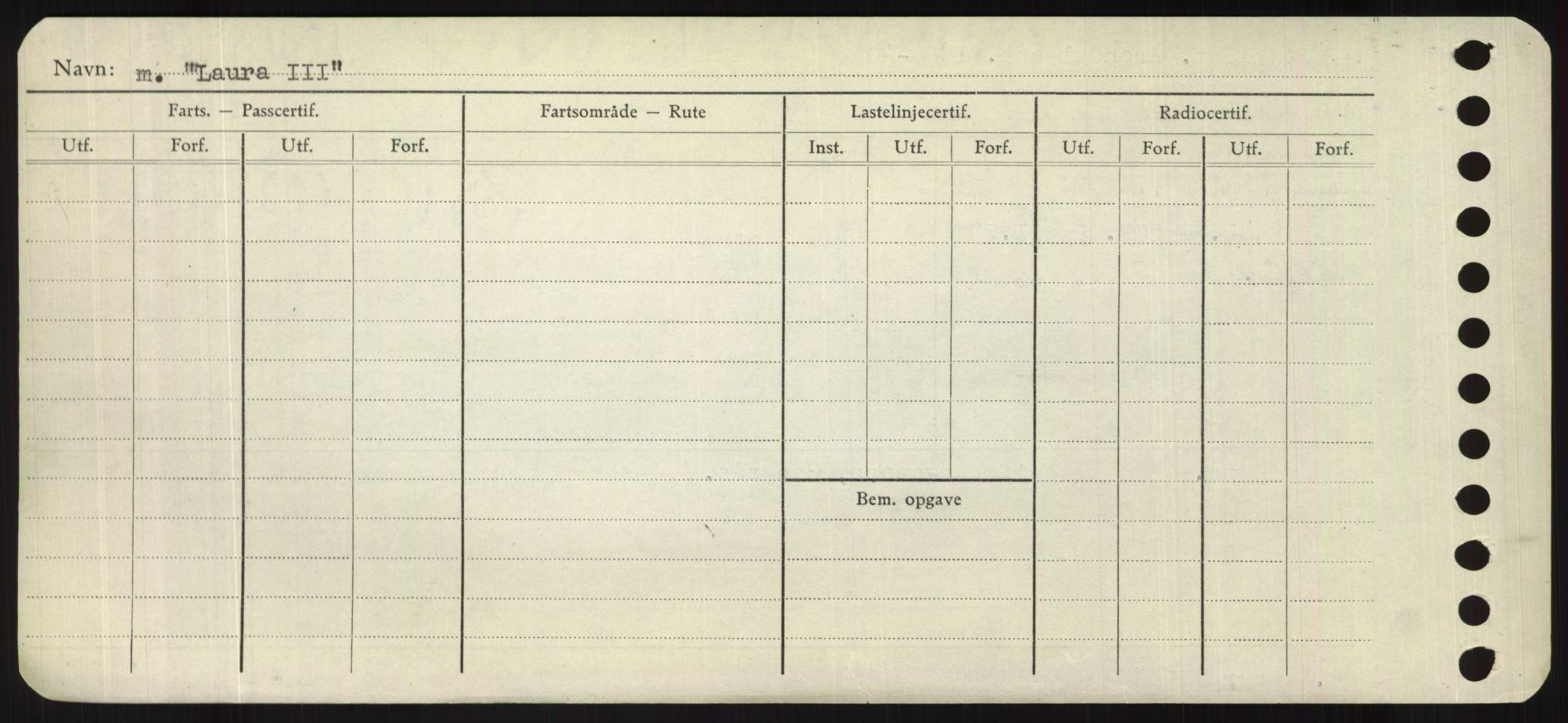 Sjøfartsdirektoratet med forløpere, Skipsmålingen, RA/S-1627/H/Hd/L0022: Fartøy, L-Lia, p. 246