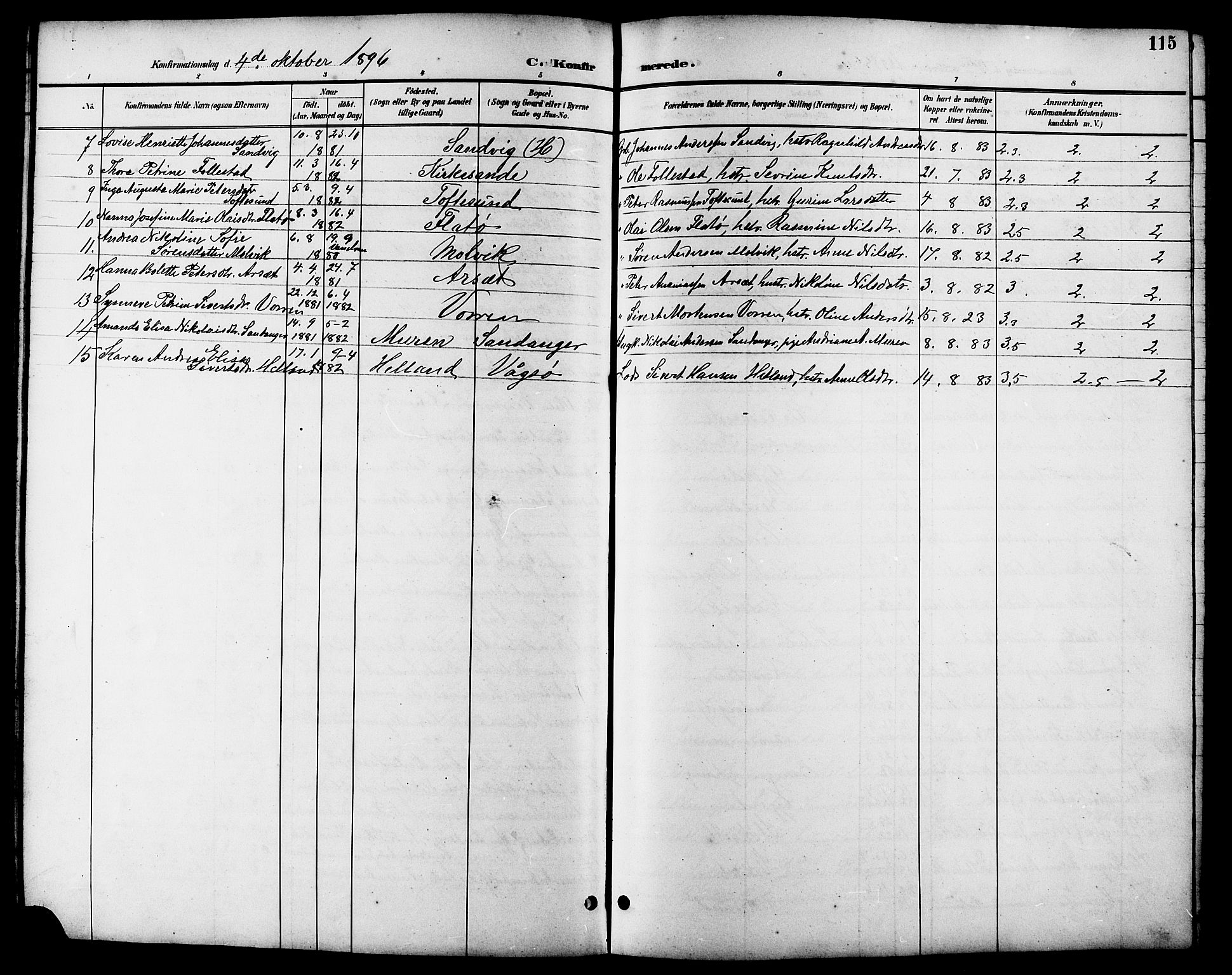 Ministerialprotokoller, klokkerbøker og fødselsregistre - Møre og Romsdal, AV/SAT-A-1454/503/L0049: Parish register (copy) no. 503C04, 1894-1915, p. 115