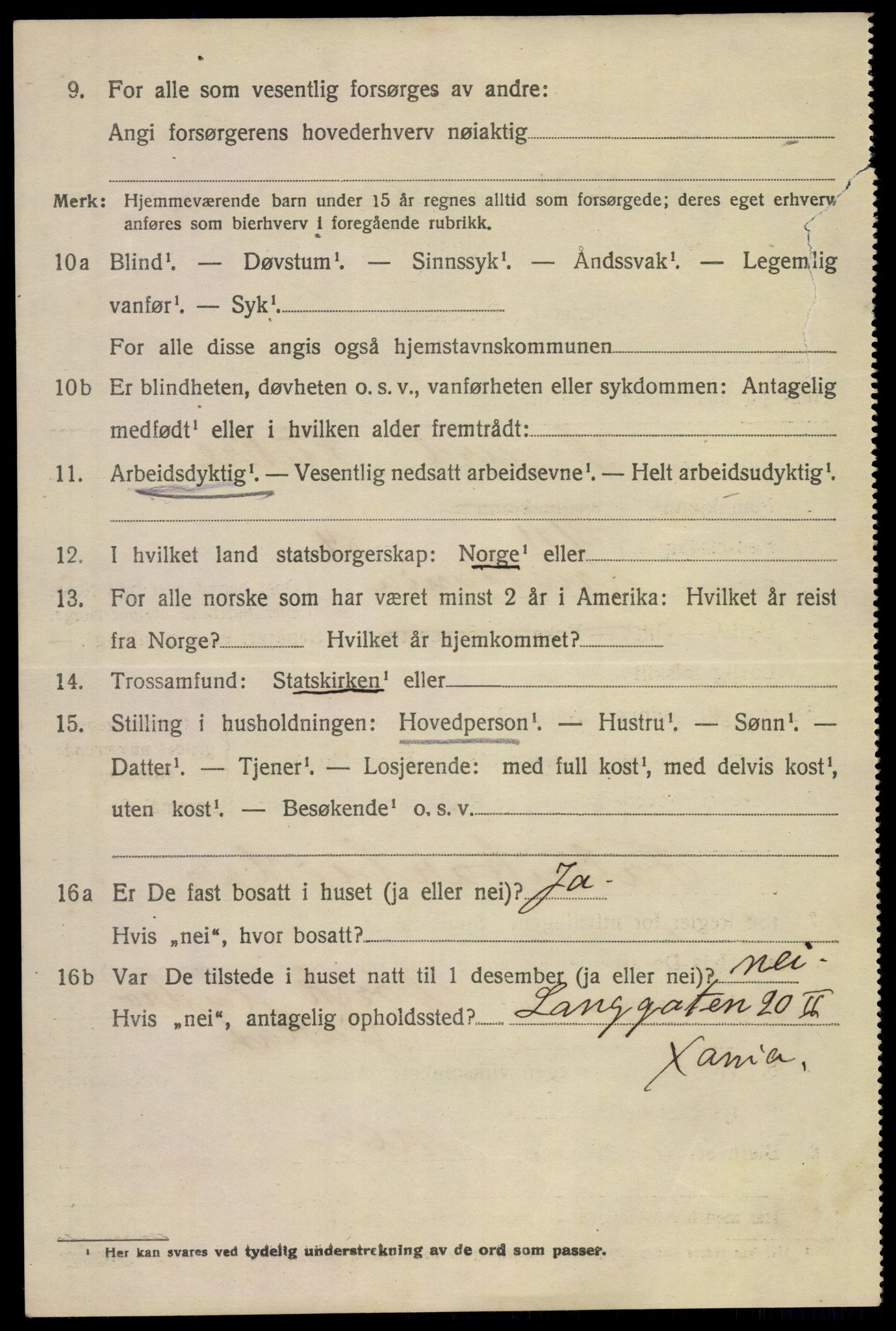 SAKO, 1920 census for Tinn, 1920, p. 20395