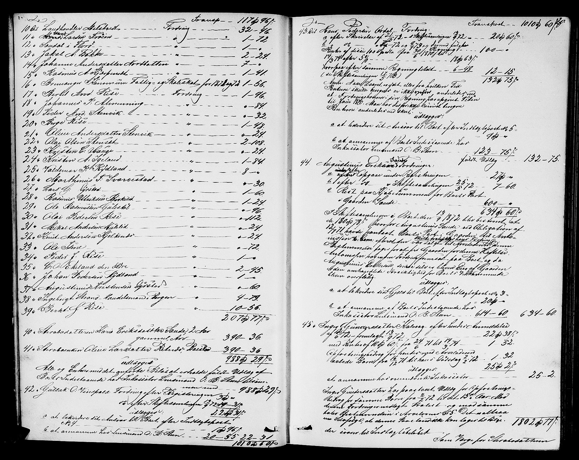 Sunnfjord tingrett, AV/SAB-A-3201/1/H/Hd/L0005: Skifteutlodningsprotokoll, 1874-1881, p. 19b-20a