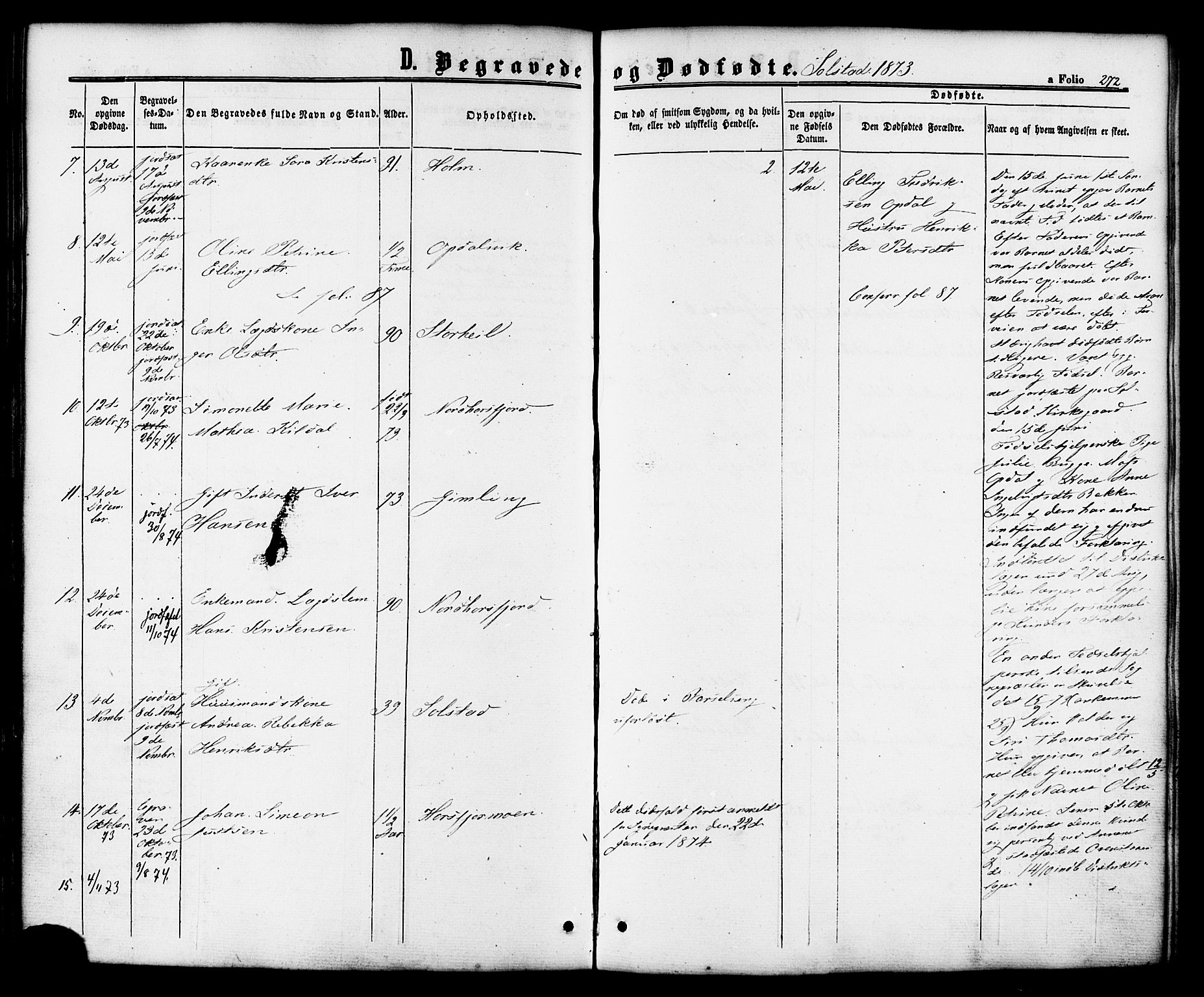 Ministerialprotokoller, klokkerbøker og fødselsregistre - Nordland, AV/SAT-A-1459/810/L0147: Parish register (official) no. 810A08 /2, 1862-1874, p. 272