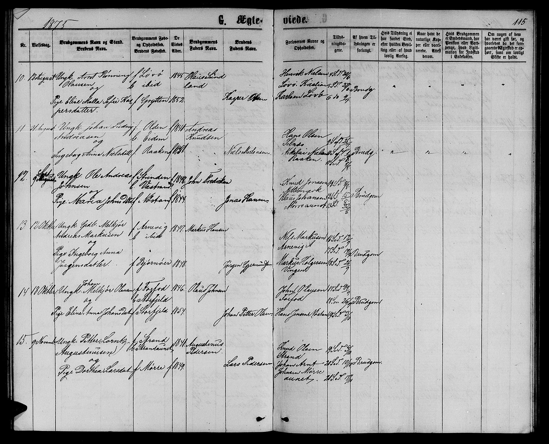 Ministerialprotokoller, klokkerbøker og fødselsregistre - Sør-Trøndelag, SAT/A-1456/655/L0686: Parish register (copy) no. 655C02, 1866-1879, p. 115