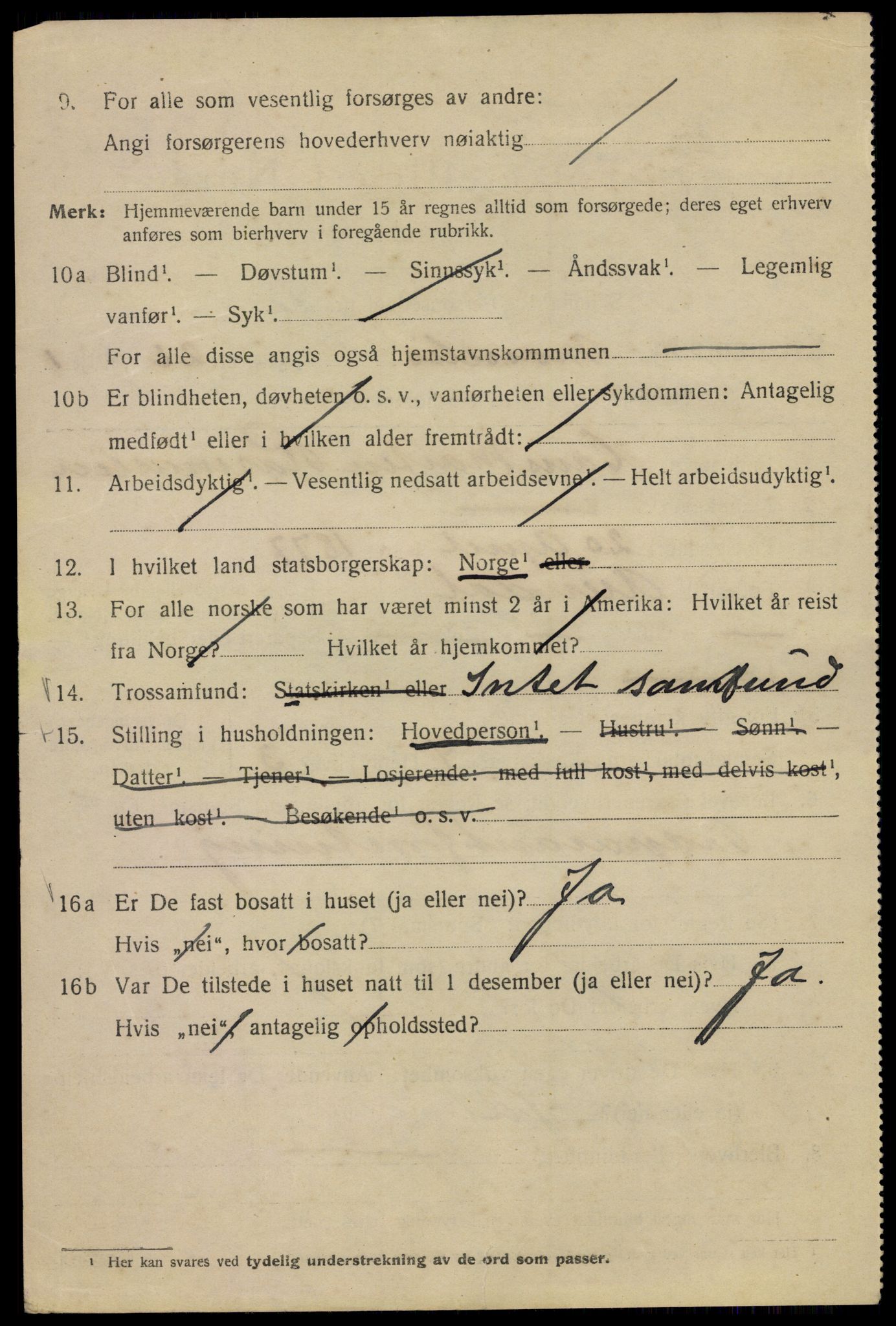 SAO, 1920 census for Kristiania, 1920, p. 391064