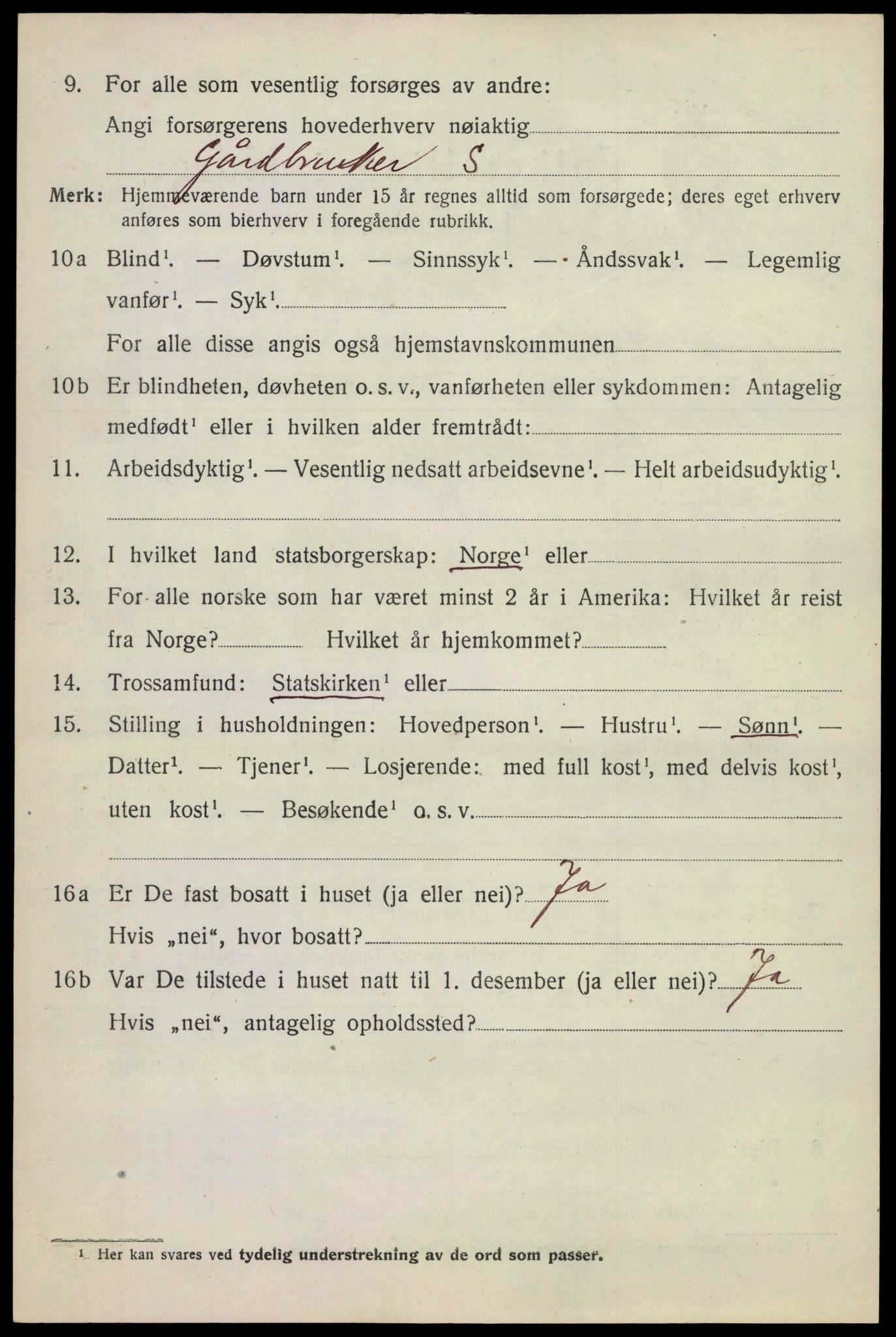 SAKO, 1920 census for Øvre Sandsvær, 1920, p. 1619