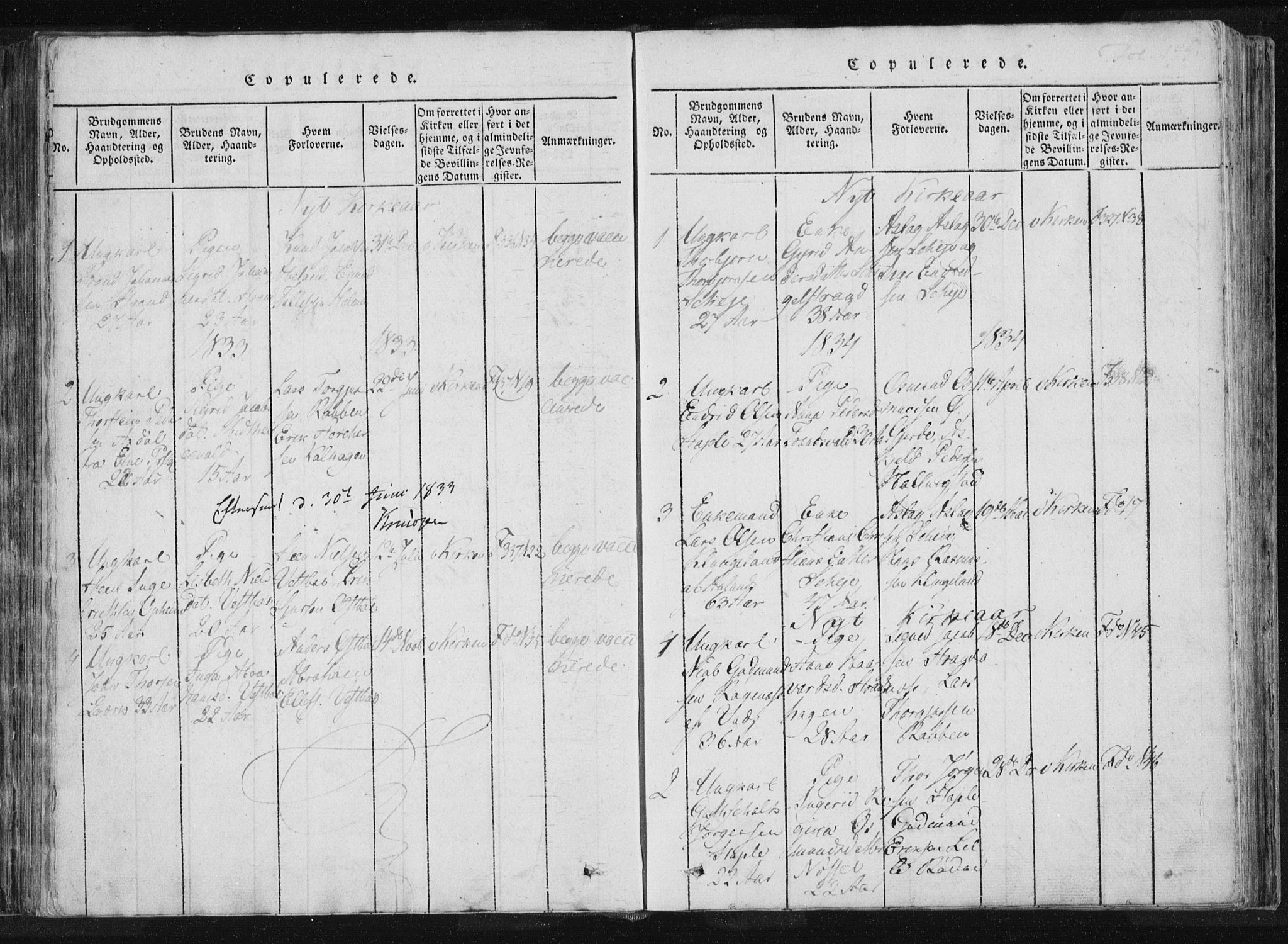 Vikedal sokneprestkontor, AV/SAST-A-101840/01/IV: Parish register (official) no. A 4, 1816-1850, p. 195