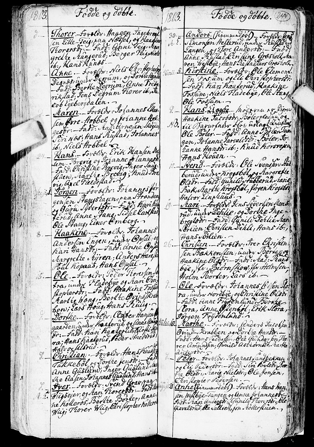 Enebakk prestekontor Kirkebøker, SAO/A-10171c/F/Fa/L0002: Parish register (official) no. I 2, 1755-1806, p. 243-244