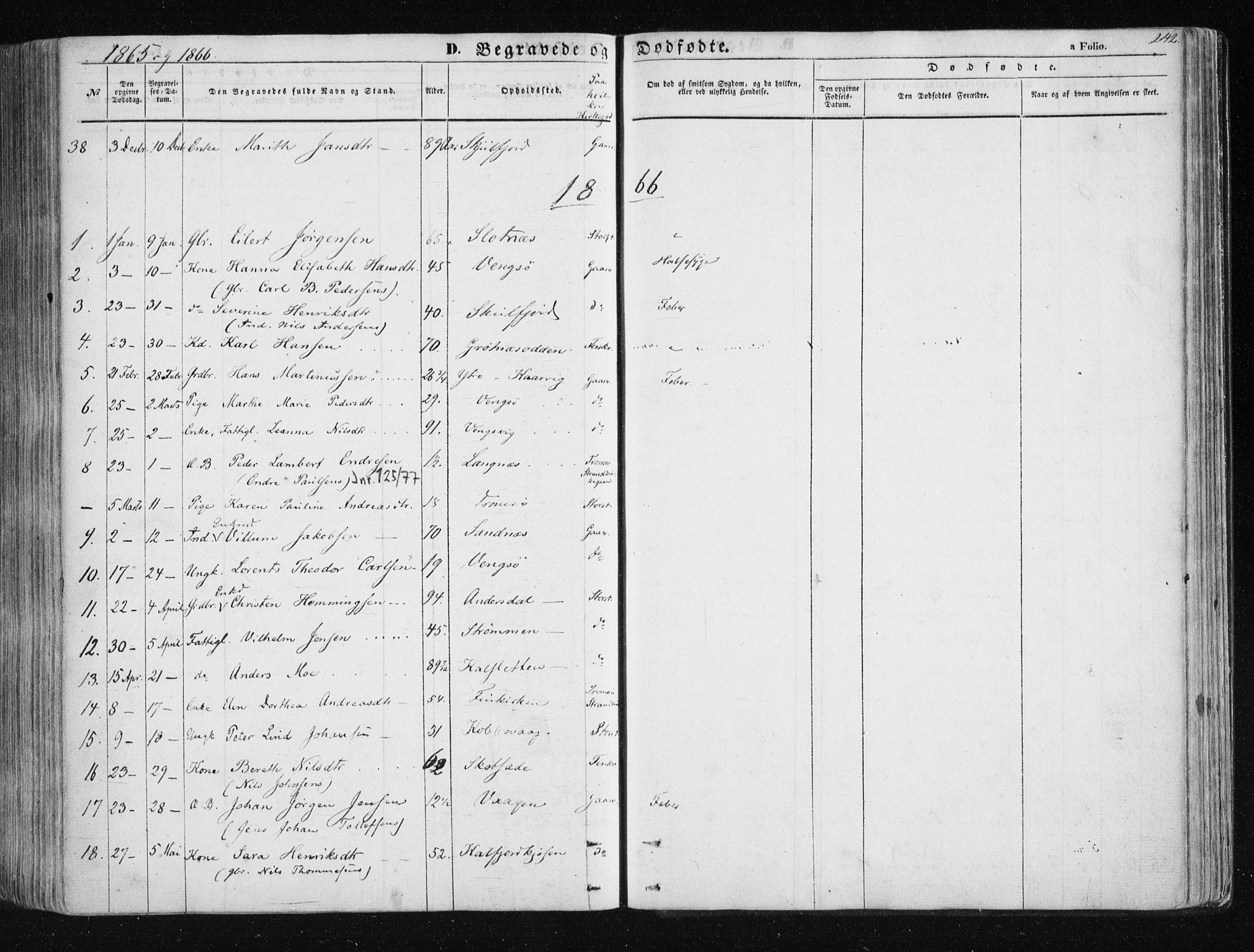 Tromsøysund sokneprestkontor, SATØ/S-1304/G/Ga/L0001kirke: Parish register (official) no. 1, 1856-1867, p. 242