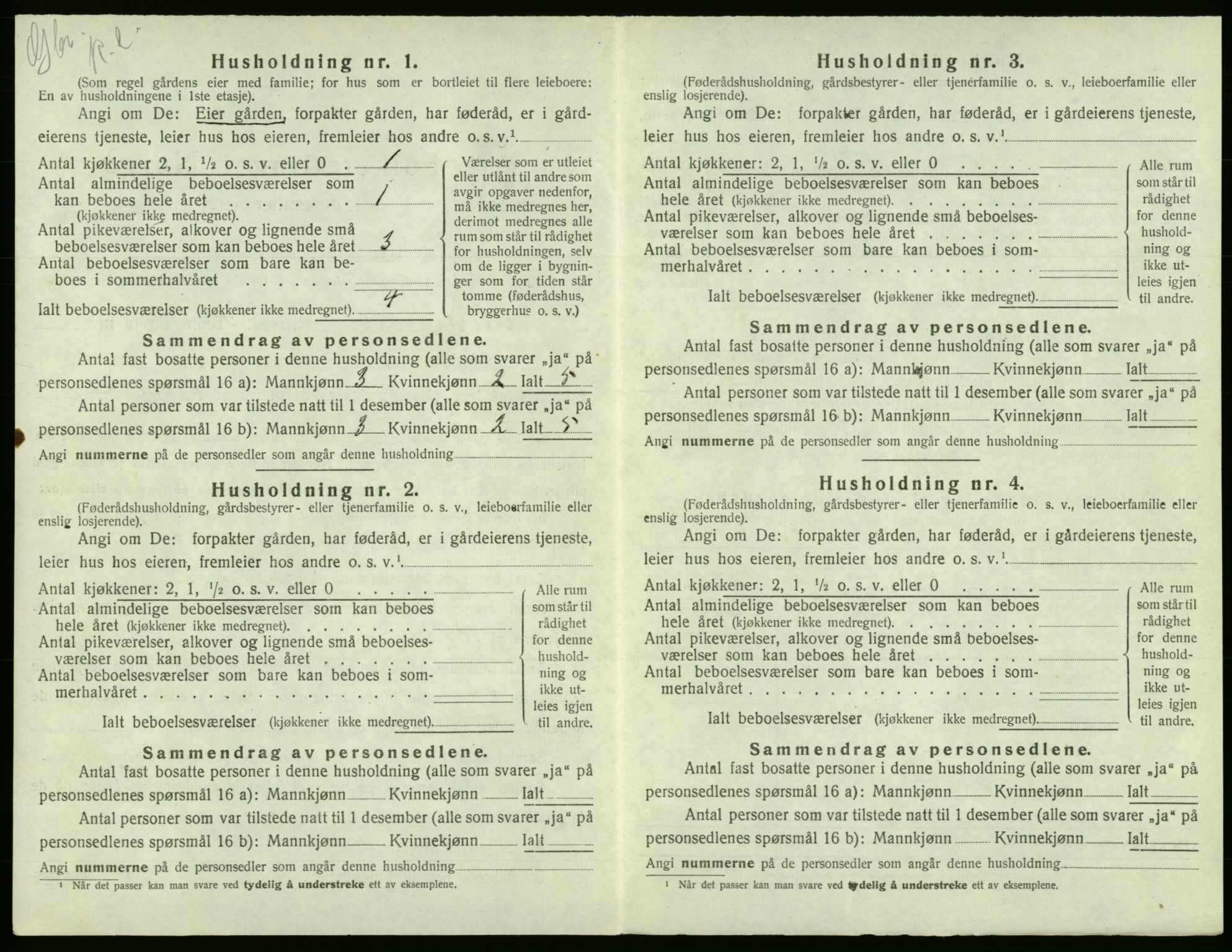 SAB, 1920 census for Austevoll, 1920, p. 876