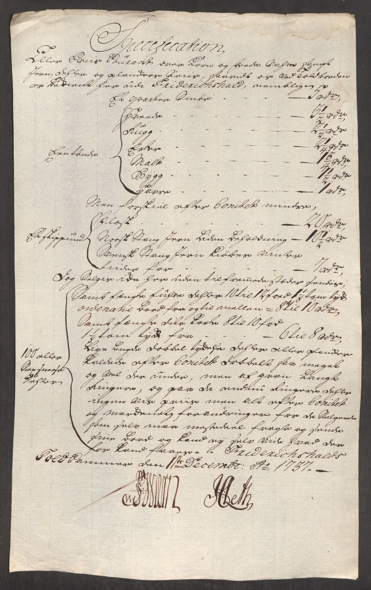 Rentekammeret inntil 1814, Realistisk ordnet avdeling, AV/RA-EA-4070/Oe/L0001: [Ø1]: Priskuranter, 1712-1739, p. 444