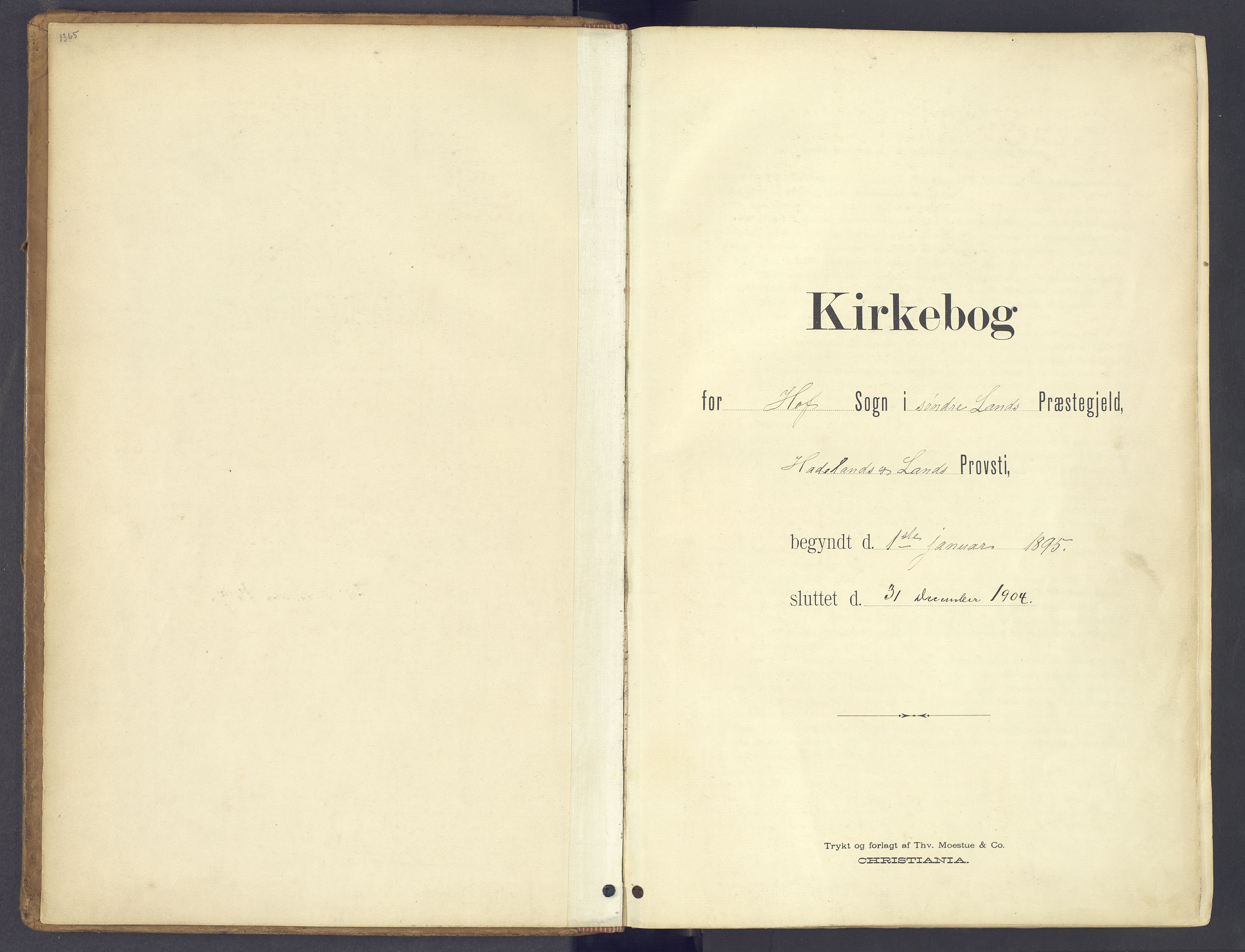 Søndre Land prestekontor, AV/SAH-PREST-122/K/L0006: Parish register (official) no. 6, 1895-1904