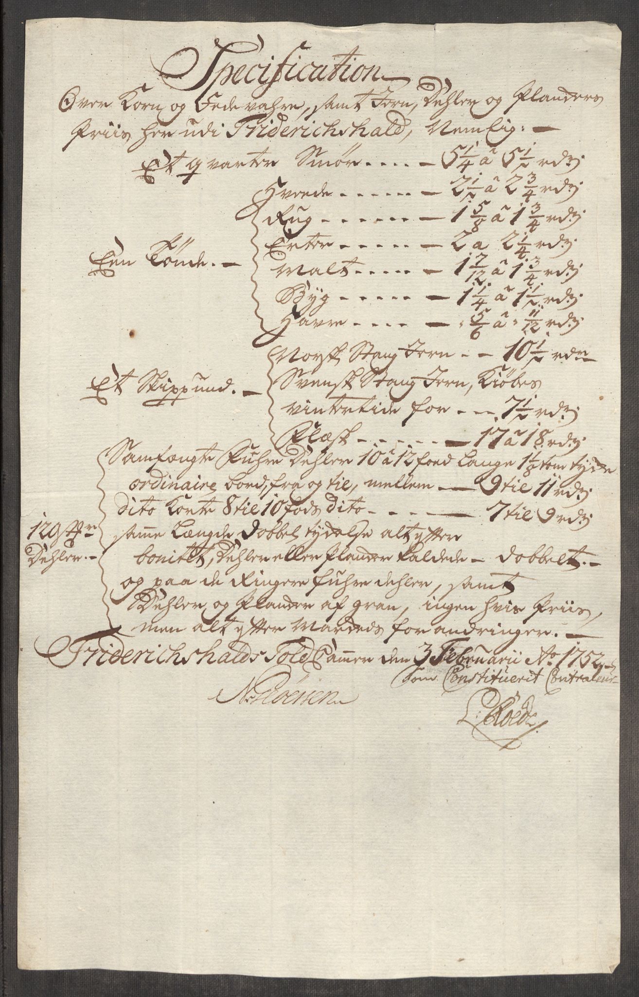 Rentekammeret inntil 1814, Realistisk ordnet avdeling, RA/EA-4070/Oe/L0004: [Ø1]: Priskuranter, 1749-1752, p. 730