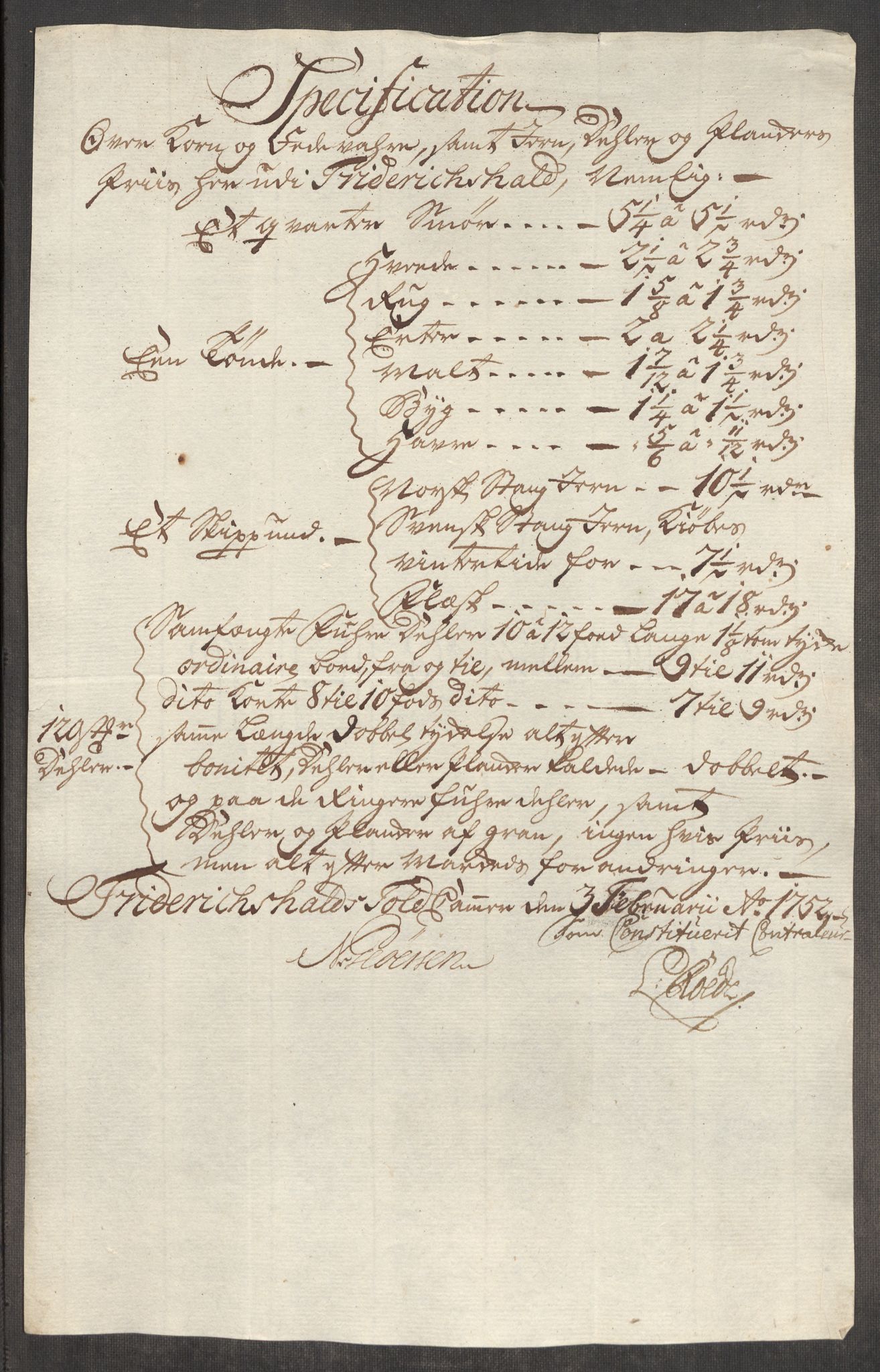 Rentekammeret inntil 1814, Realistisk ordnet avdeling, AV/RA-EA-4070/Oe/L0004: [Ø1]: Priskuranter, 1749-1752, p. 730