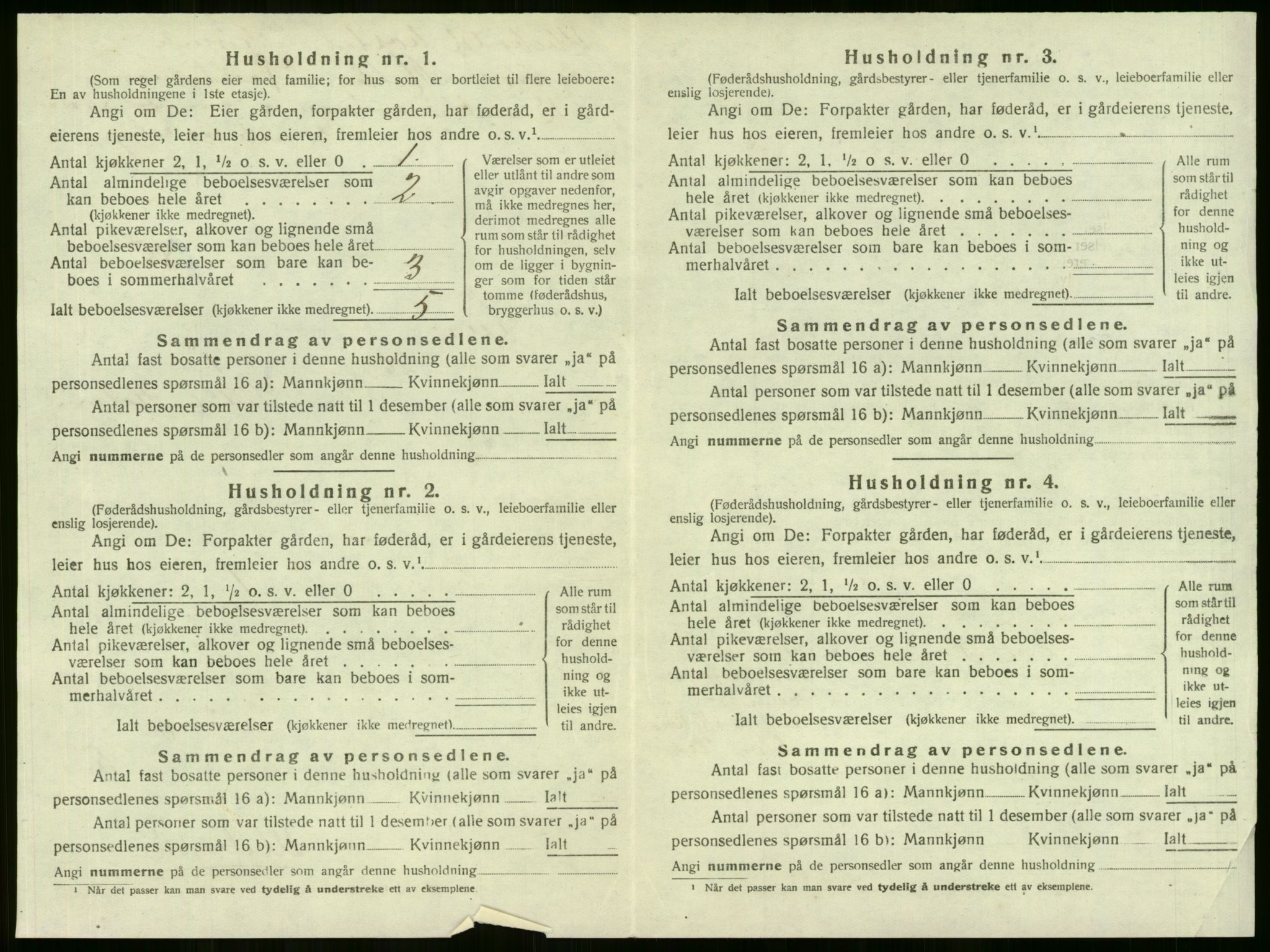 SAKO, 1920 census for Lier, 1920, p. 1441