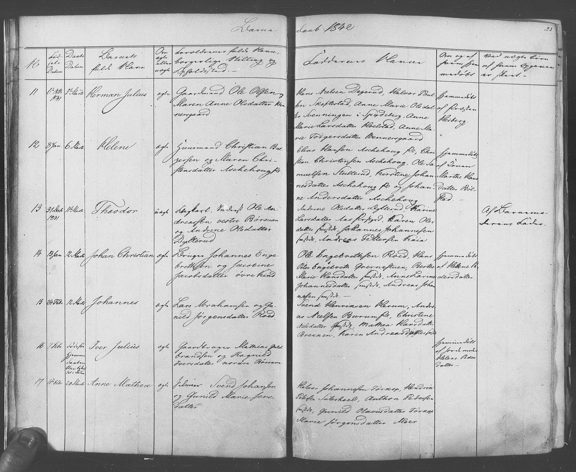 Ås prestekontor Kirkebøker, AV/SAO-A-10894/F/Fa/L0006: Parish register (official) no. I 6, 1841-1853, p. 22-23