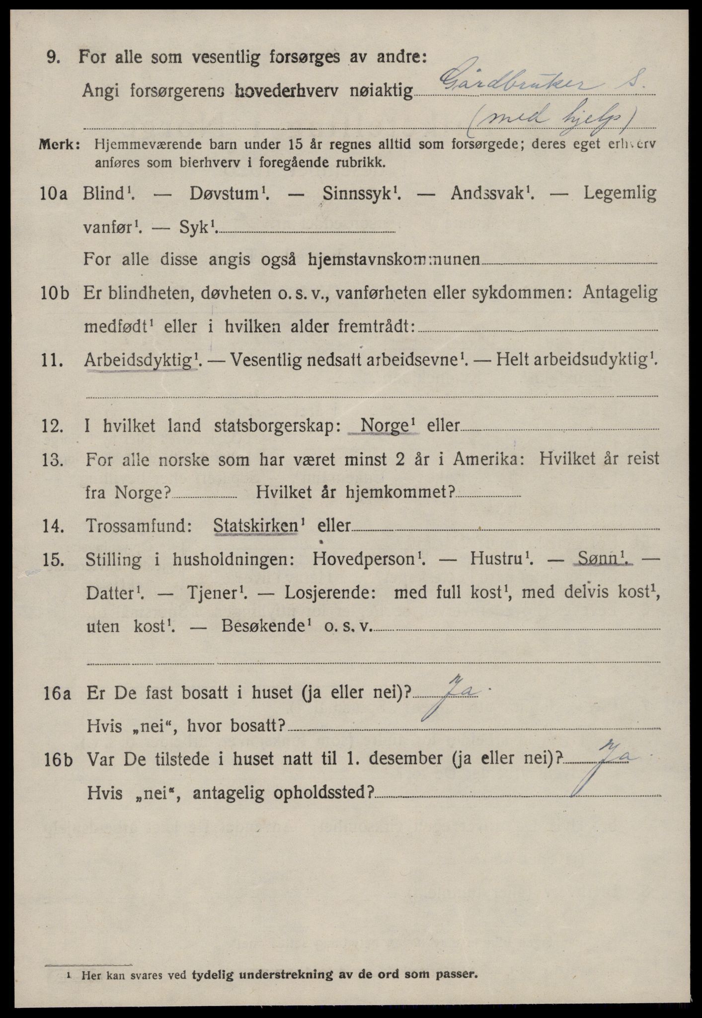 SAT, 1920 census for Rindal, 1920, p. 965