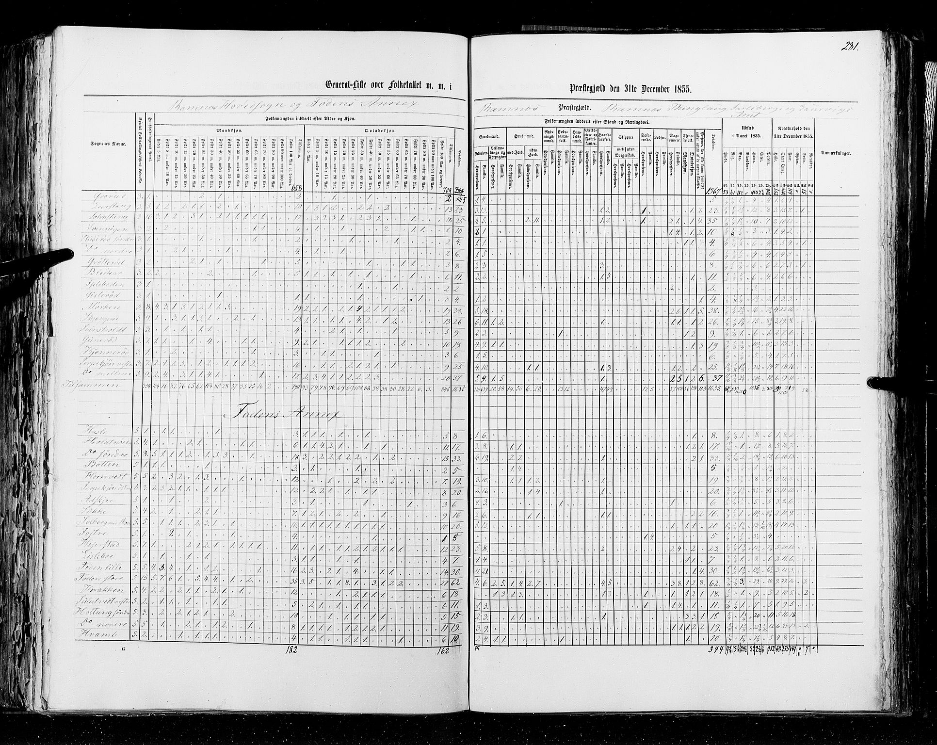 RA, Census 1855, vol. 2: Kristians amt, Buskerud amt og Jarlsberg og Larvik amt, 1855, p. 281