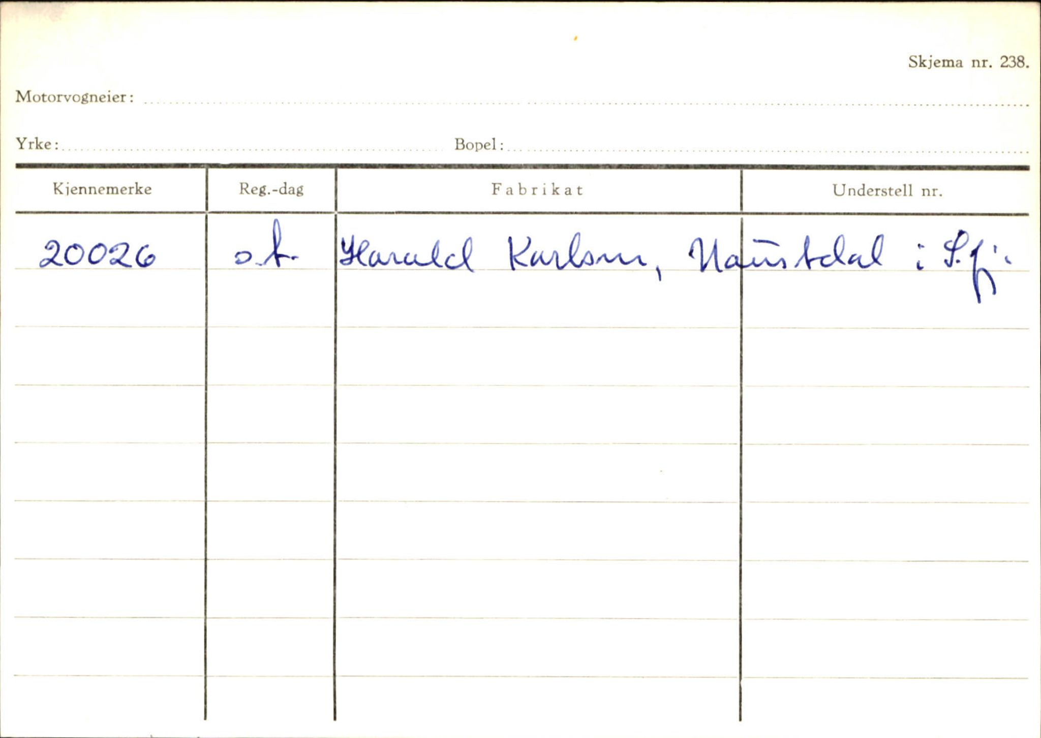 Statens vegvesen, Sogn og Fjordane vegkontor, AV/SAB-A-5301/4/F/L0131: Eigarregister Høyanger P-Å. Stryn S-Å, 1945-1975, p. 624