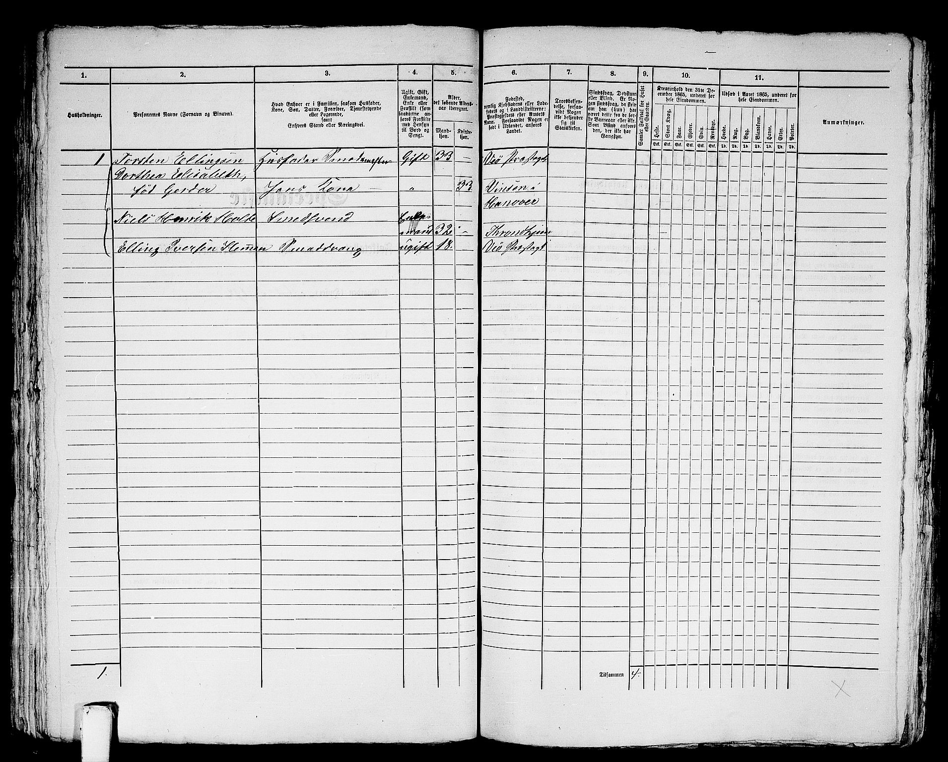 RA, 1865 census for Molde, 1865, p. 88